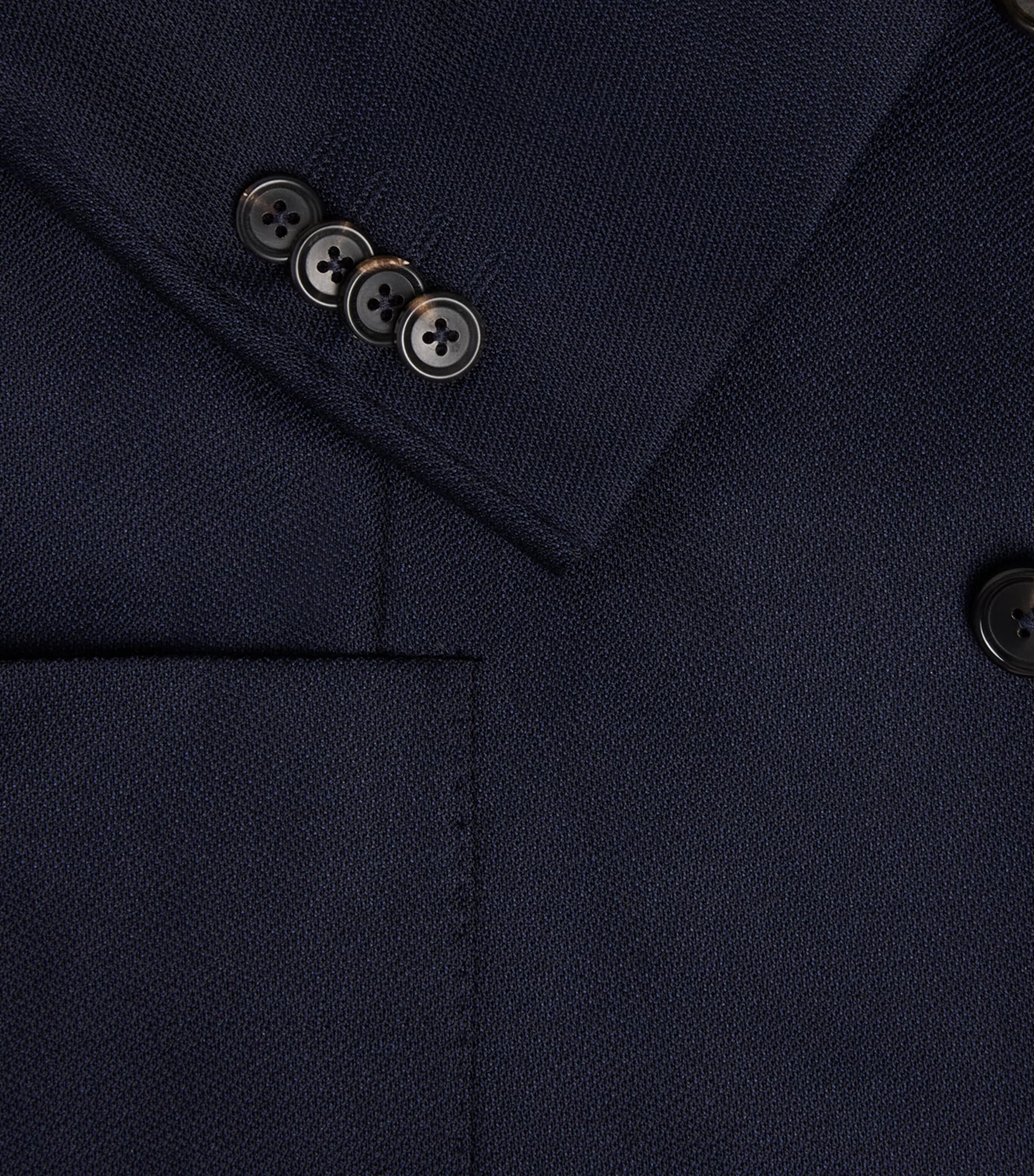 Corneliani Navy Virgin Wool-Silk Unlined Whisper Blazer | Harrods UK