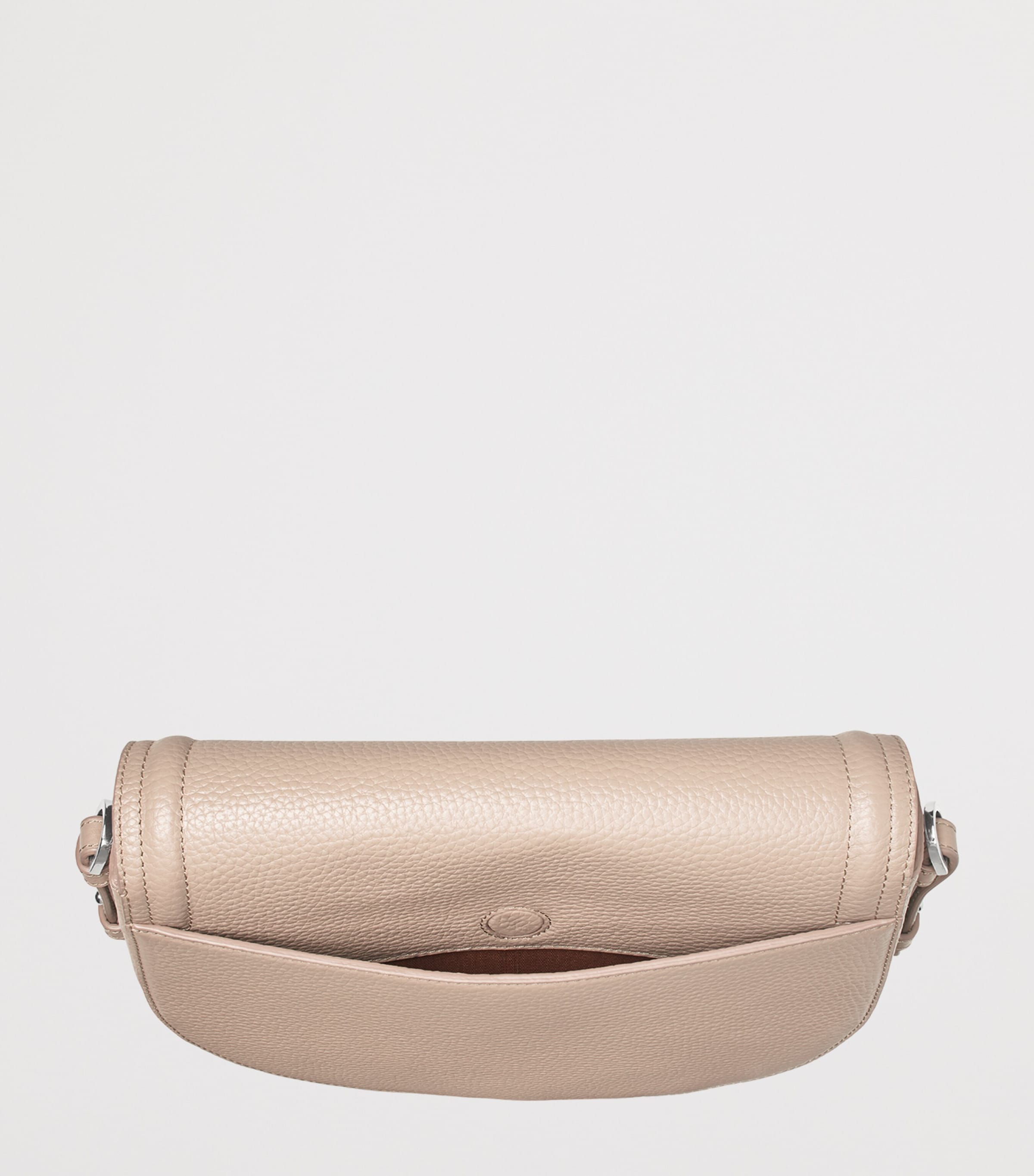 Aspinal Of London Leather Stella Cross-Body Satchel Taupe Image 5