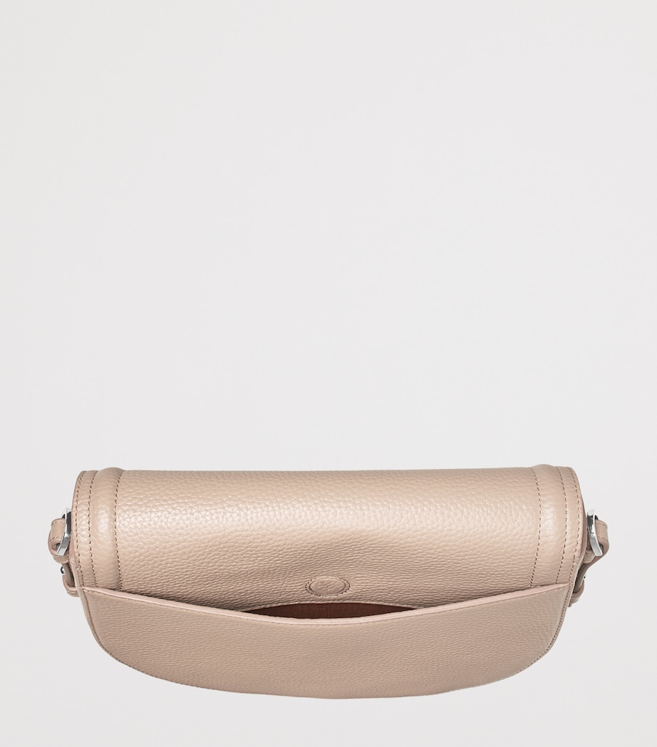 Aspinal Of London Leather Stella Cross-Body Satchel Taupe Image 5