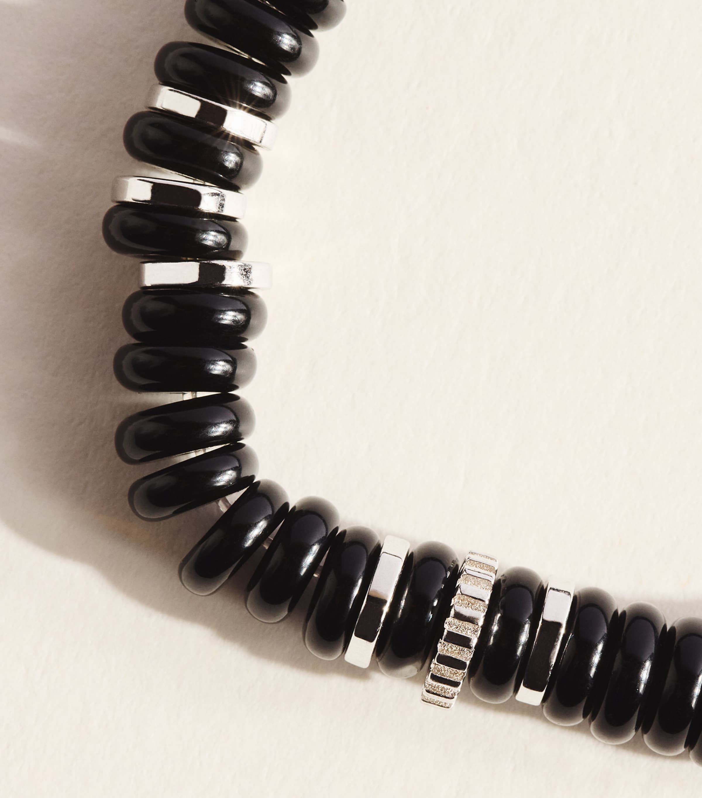 Tateossian Black Agate Disc Bracelet | Harrods US