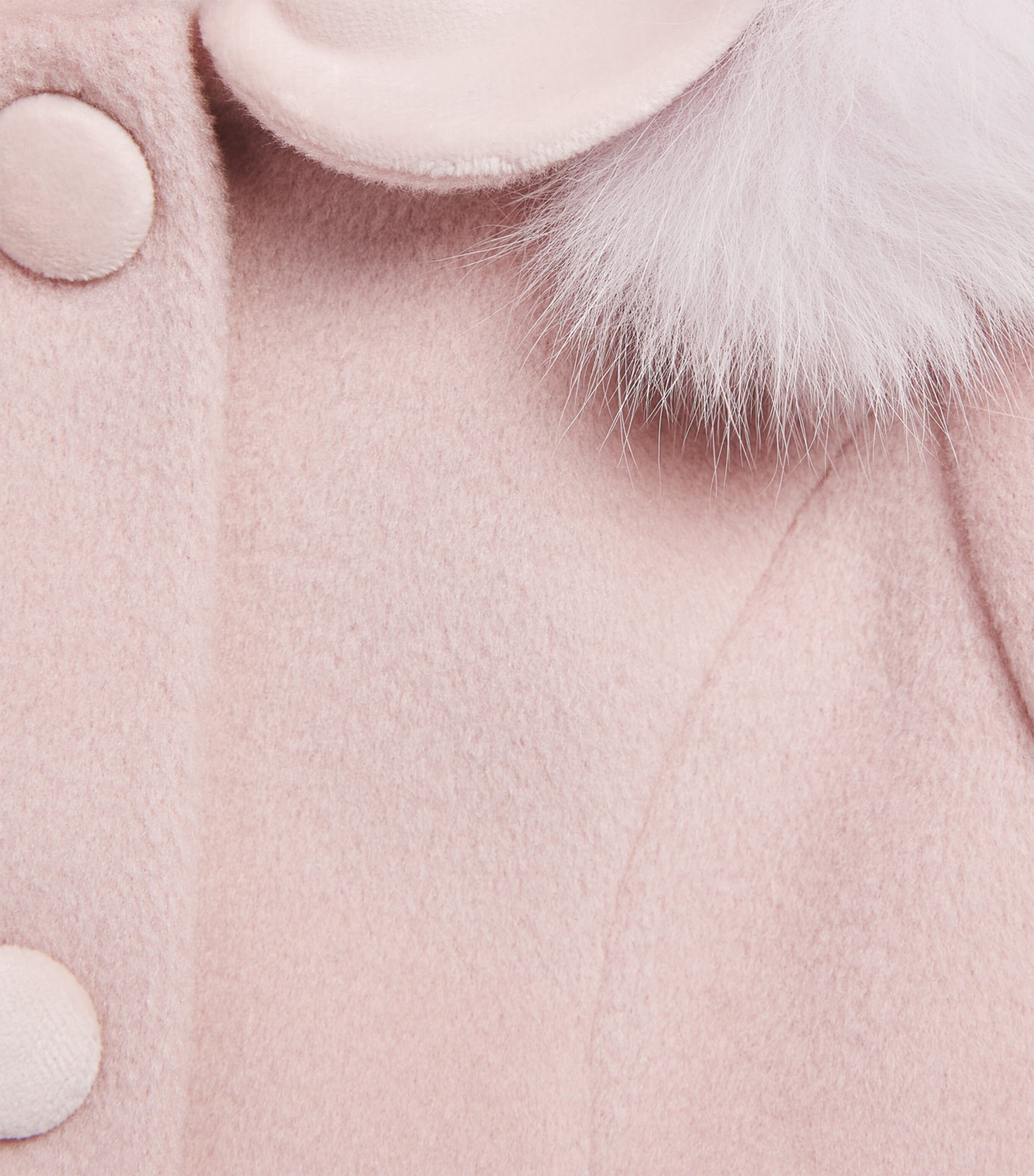 Bimbalo Fur-Trimmed Coat (3-24 Months) Pink Image 3