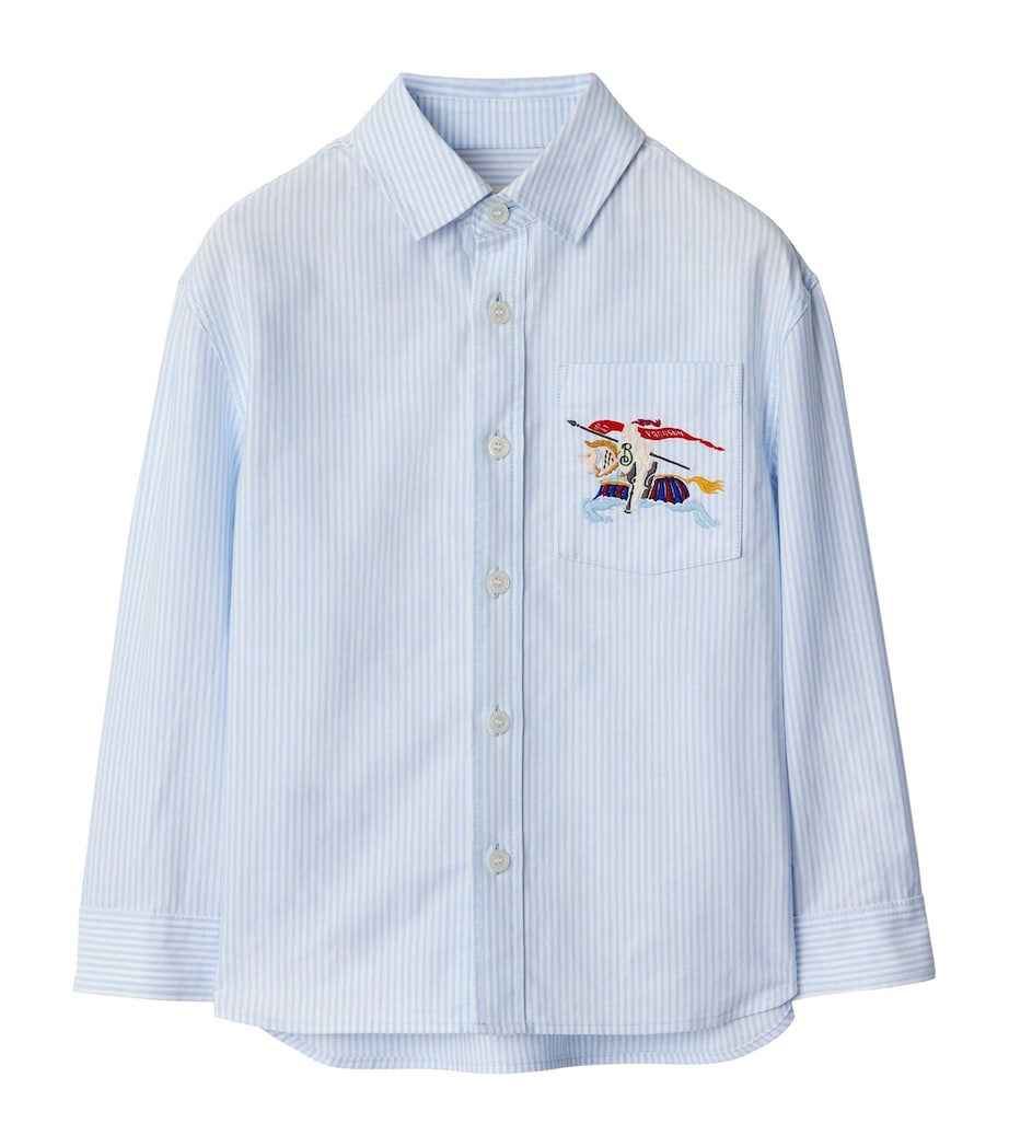Stripe EKD Oxford Shirt (3-12 Years) PALE BLUE STRIPE Image 1