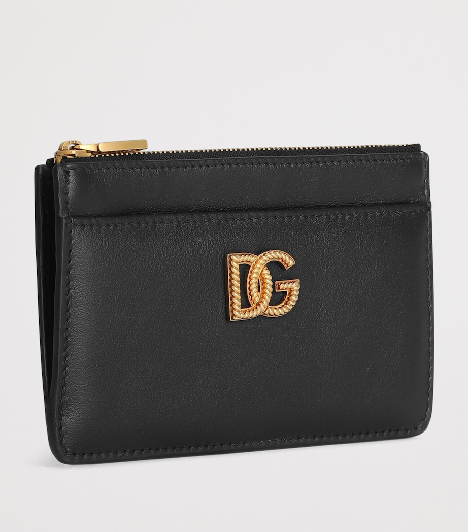 Calfskin Logo Card Holder 80999-BLACK Image 2