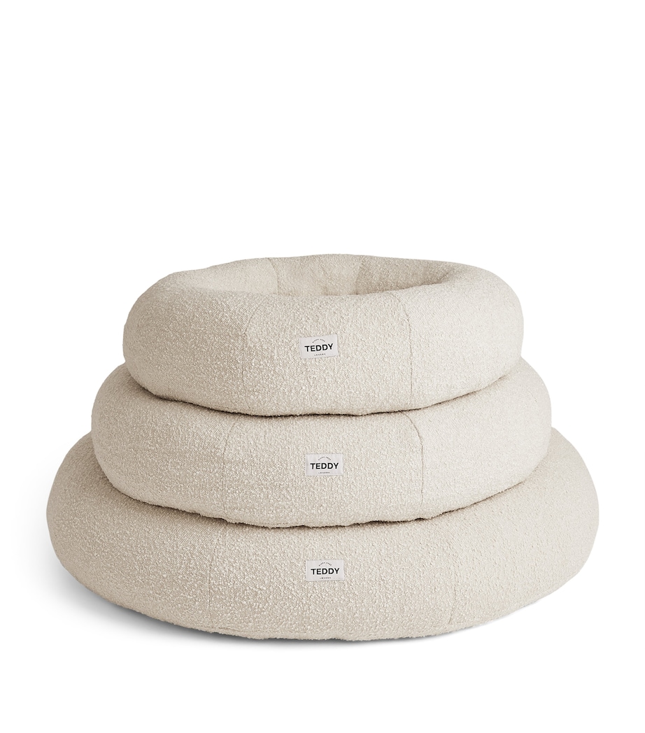 Medium Bouclé Cloud Dog Bed WHITE Image 2