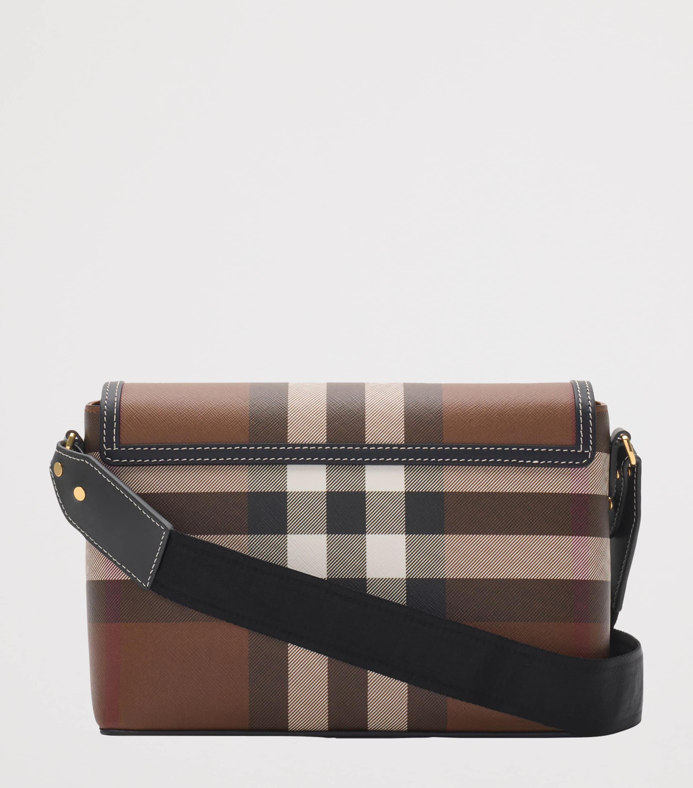 Check Note Cross-Body Bag DARK BIRCH BROWN Image 5