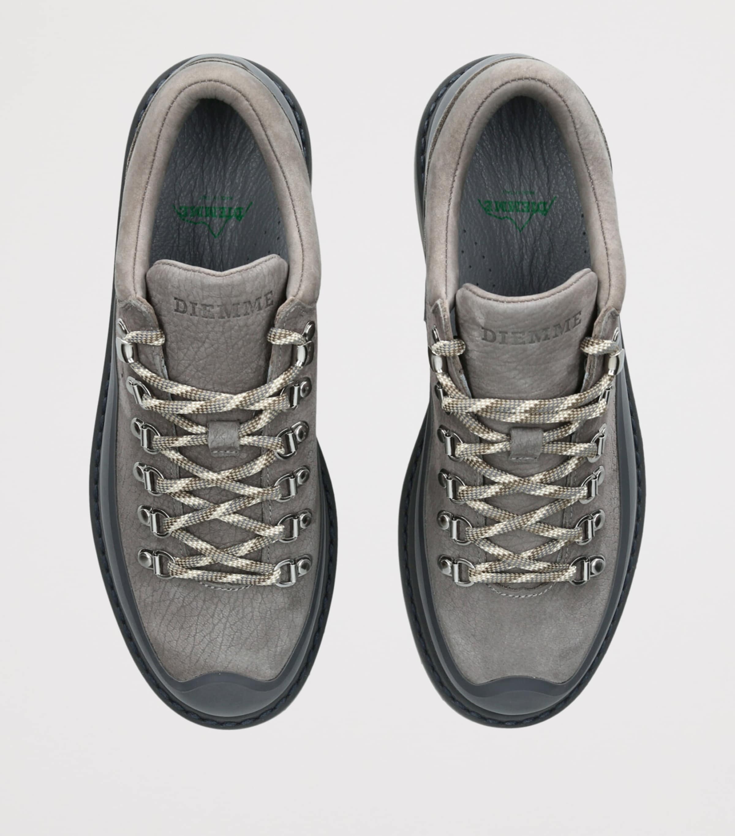 Diemme Leather Cornaro Due Gomma Low-Top Boots Grey Image 4