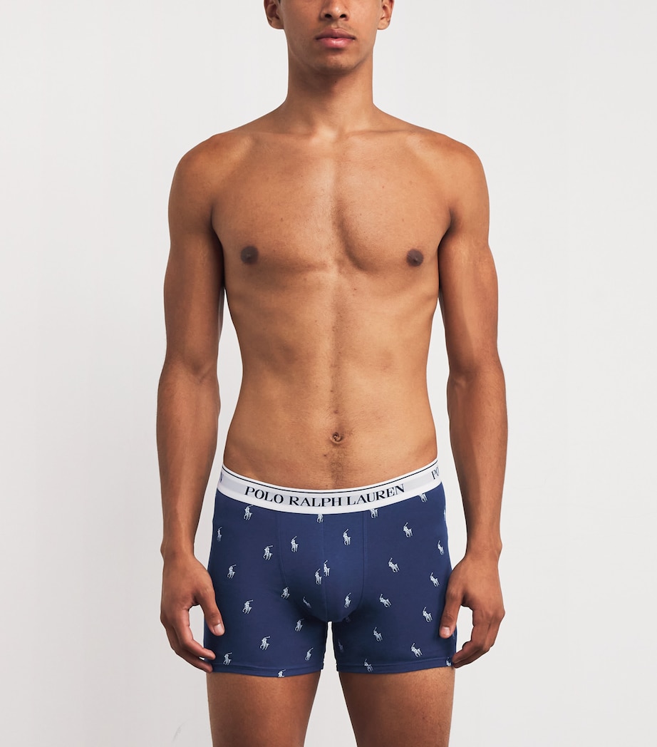 Stretch-Cotton Boxer Briefs (Pack of 3) RSTCNVYAOPP/SNRS/BLK Image 2