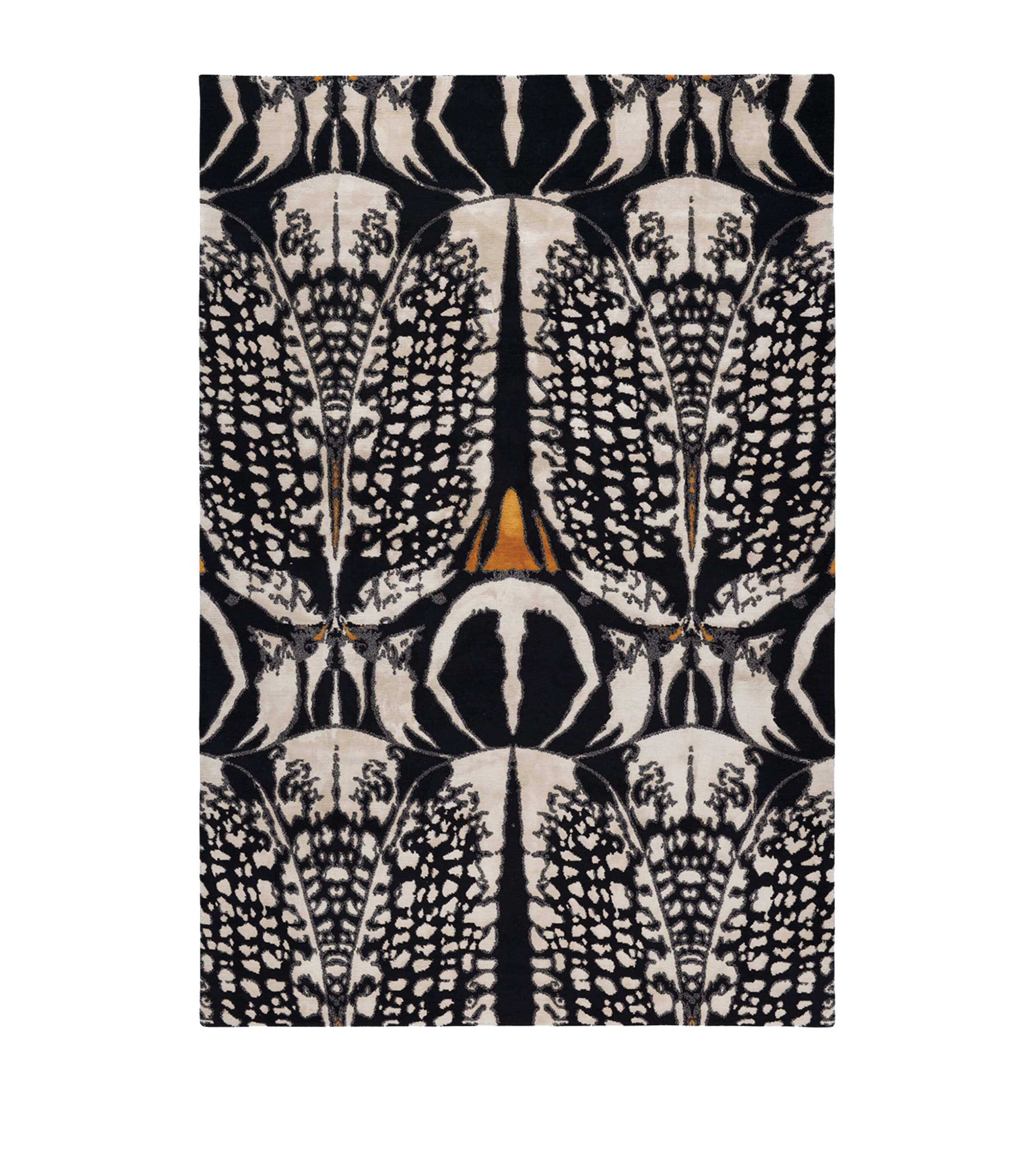 The Rug Company X Alexander Mcqueen Beetle Rug In Black