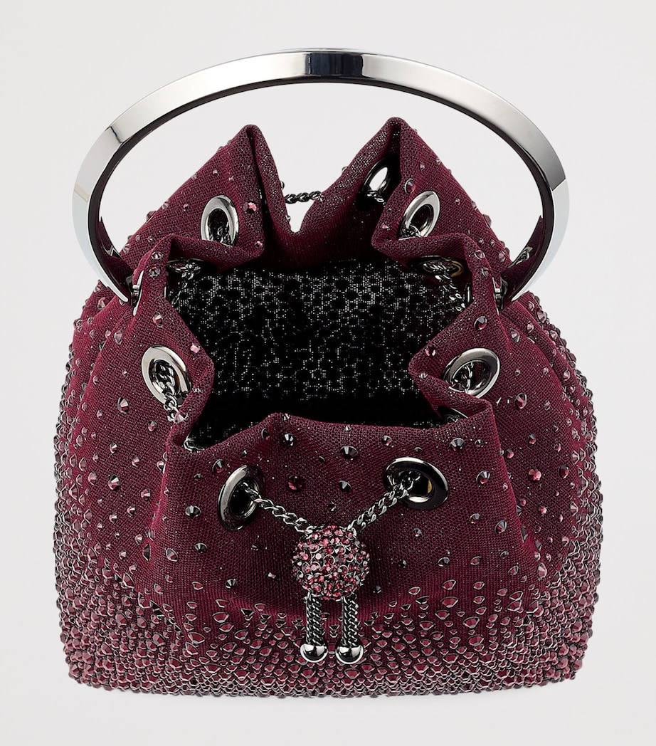 Embellished Bon Bon Top-Handle Bag DEEP MERLOT/DARK SIL Image 4
