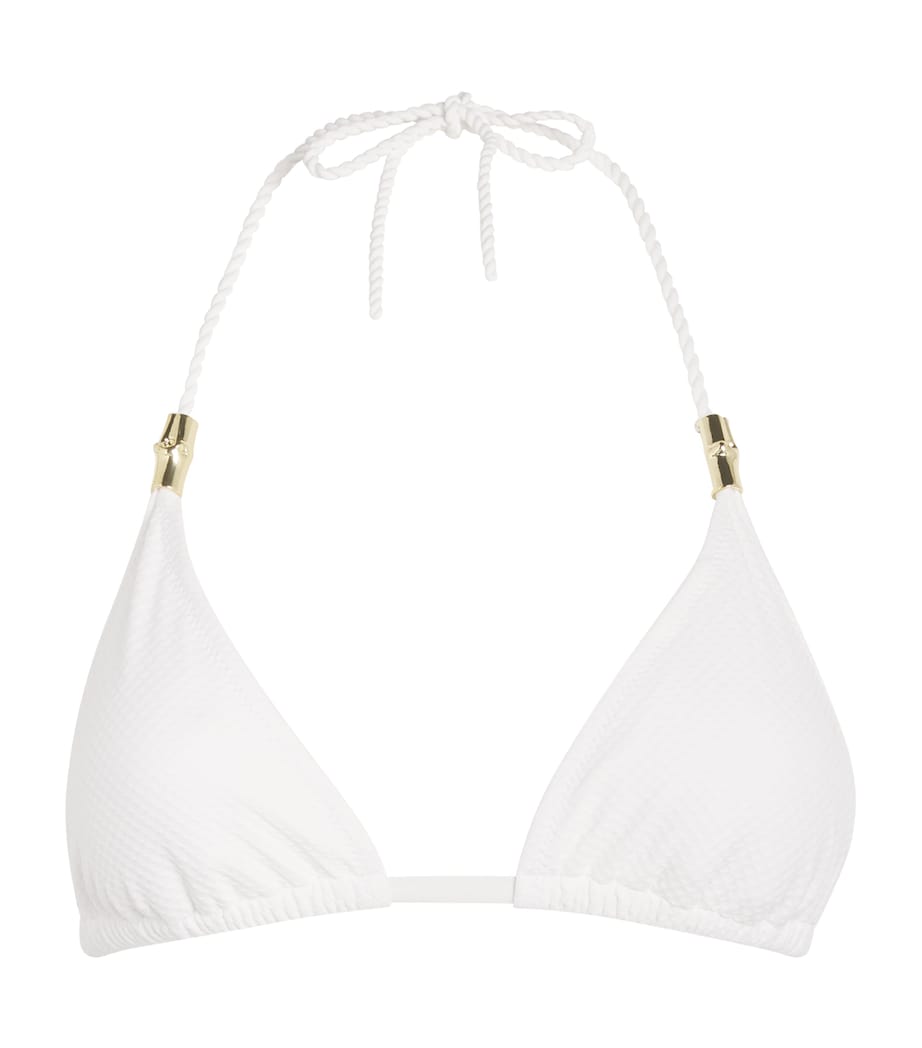 Core Rope Triangle Bikini Top OPT-WHT Image 1