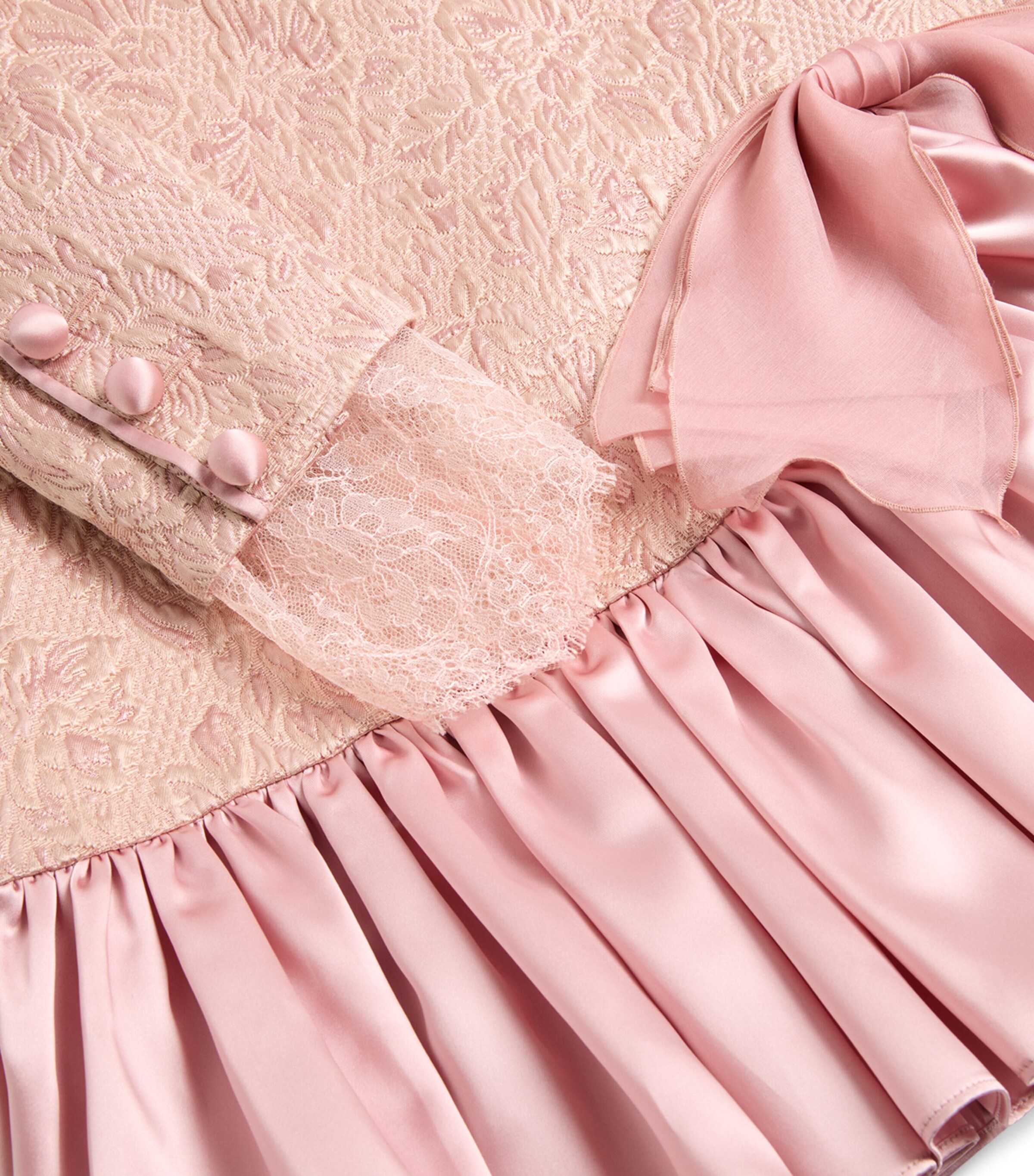 Wool-Blend Floral Matelassé Mini Dress R10 Image 7