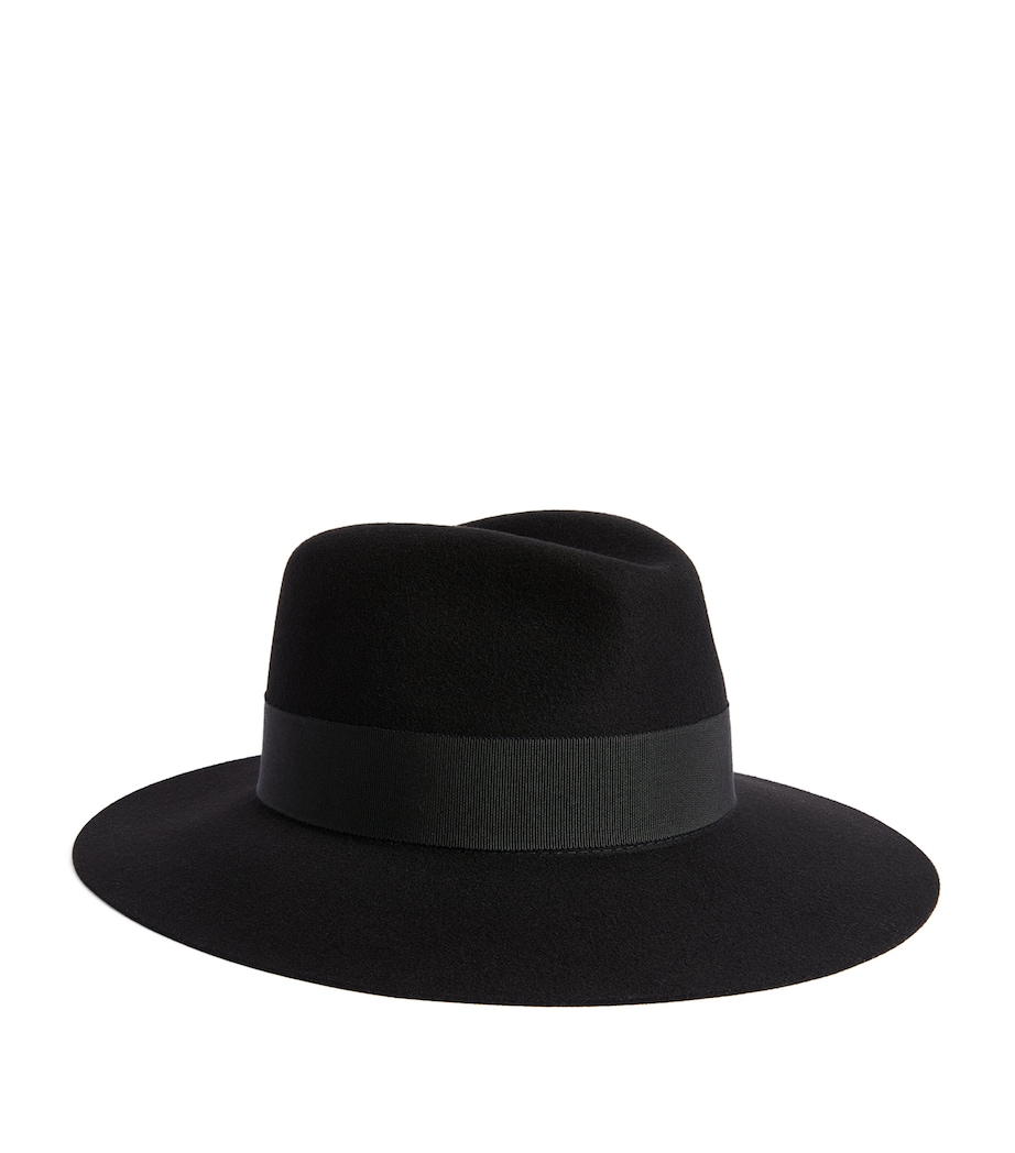 Maison Michel Wool Felt Henrietta Hat Black Image 3