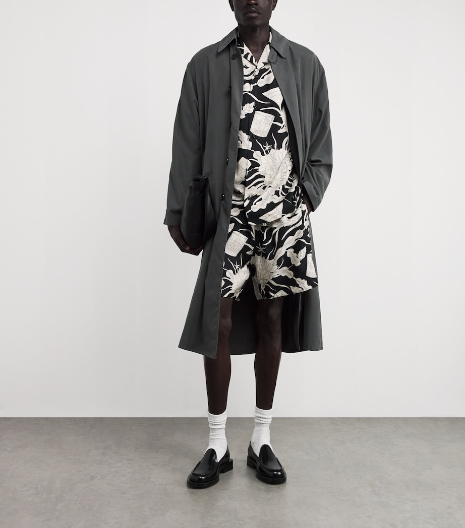 Silk Bowling Shirt BLACK Image 2