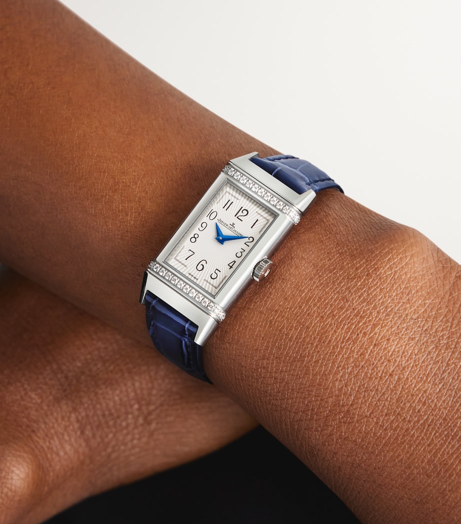 Stainless Steel and Diamond Reverso One Duetto Watch 20mm STAINLESS STEEL Image 5