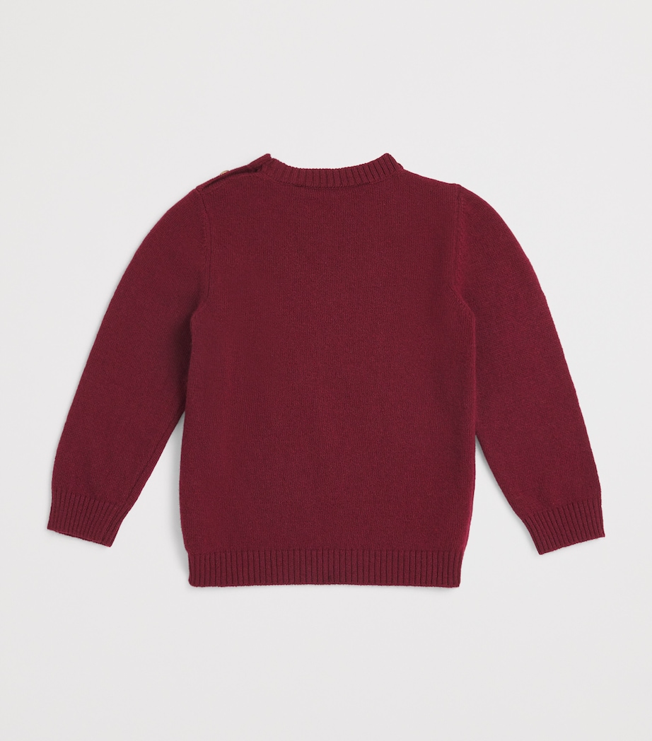 Car Sweater (3 Months-2 Years) T1 BORDEAUX Image 2