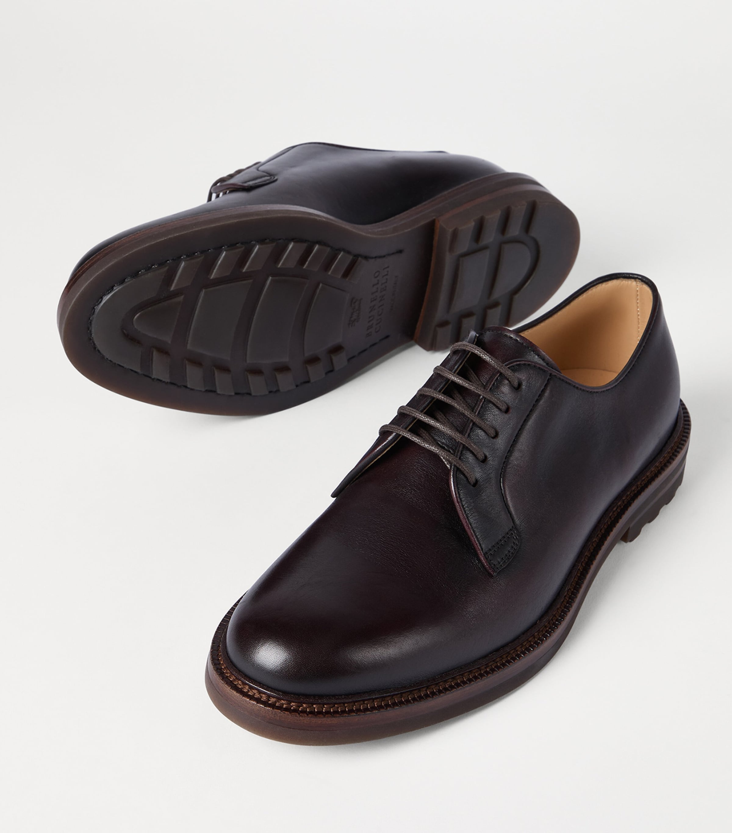 Burnished Calfskin Derby Shoes C4235 Image 2