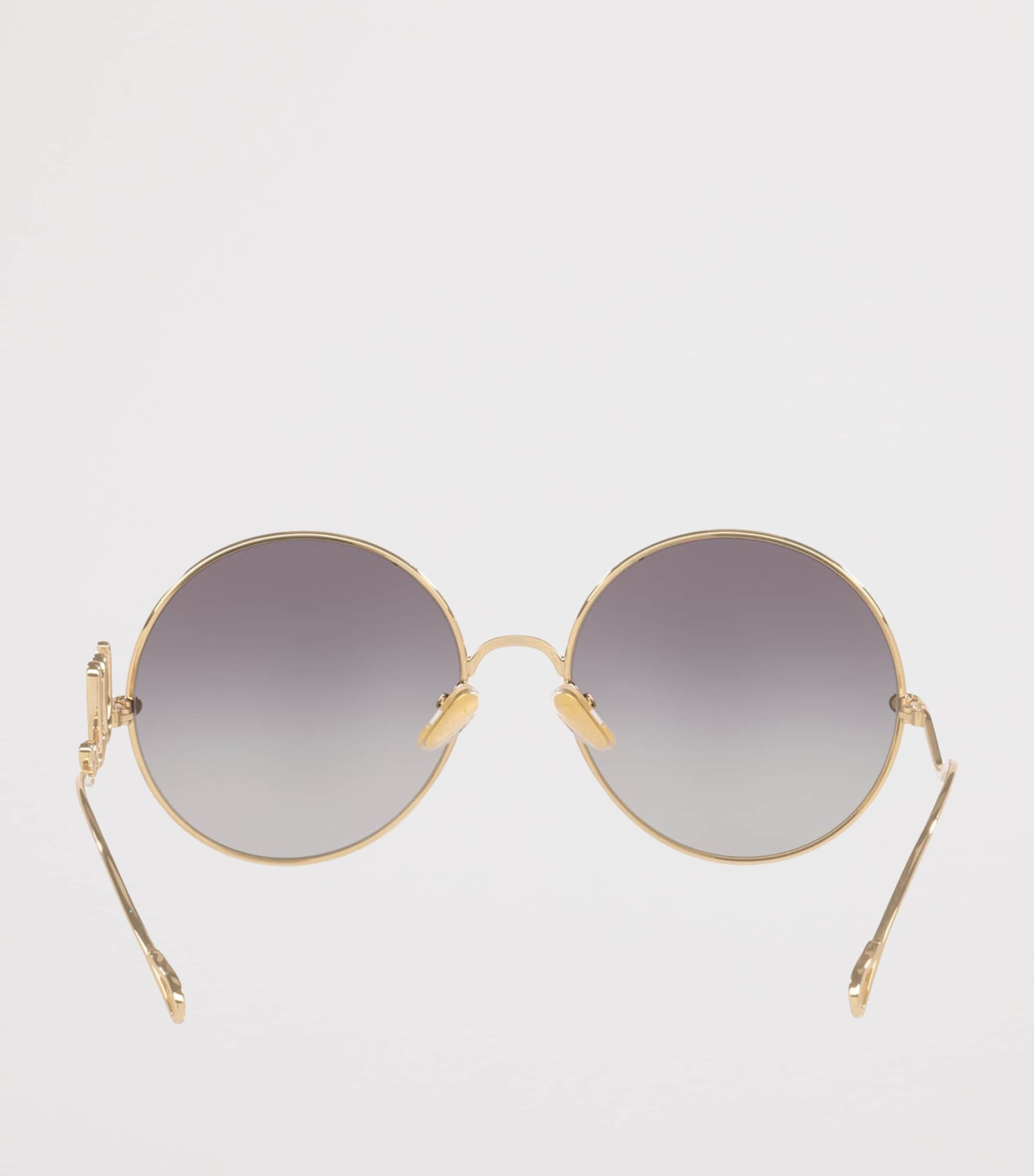 Chloé Metal Iconic Round Sunglasses Gold Image 4