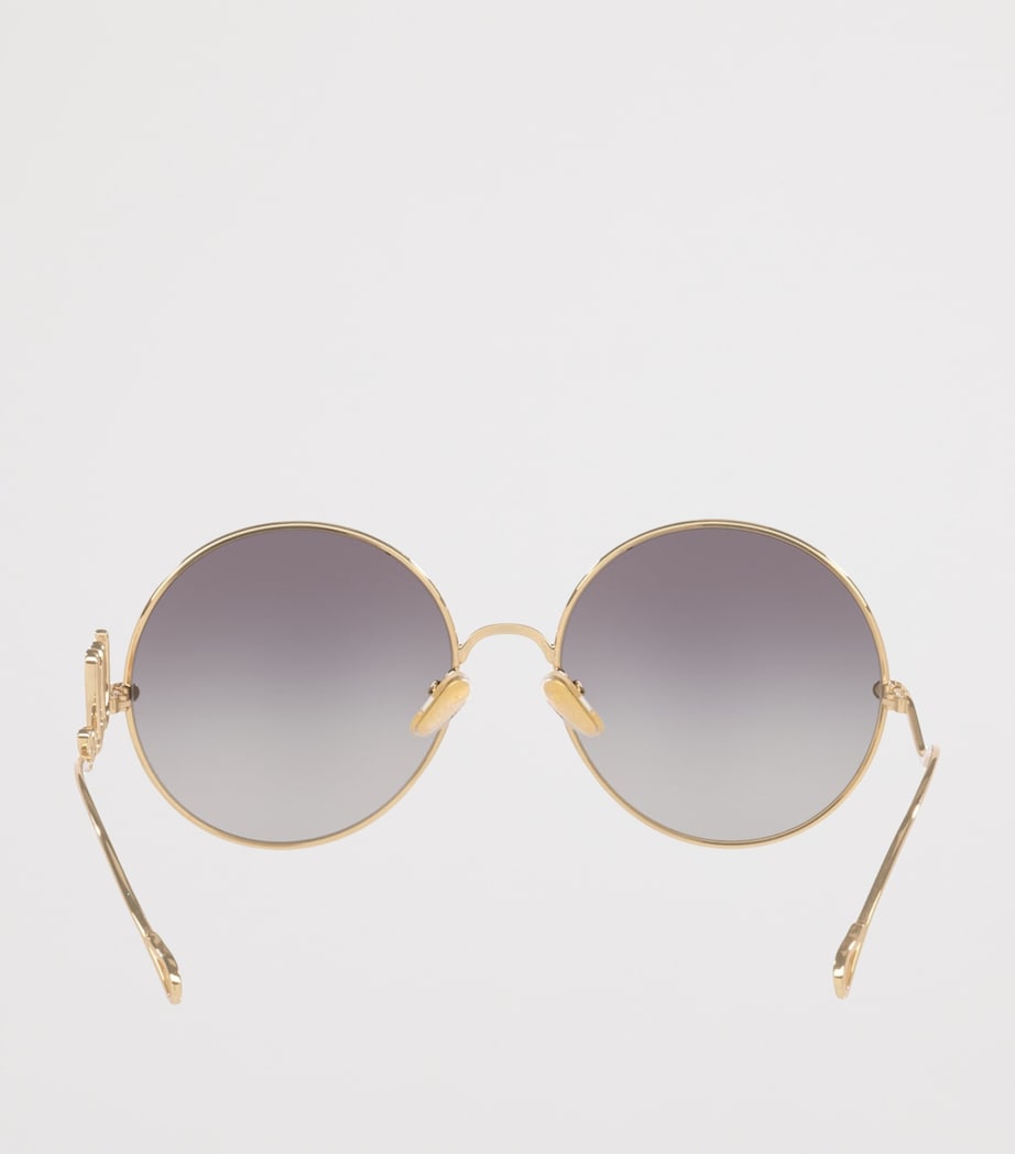 Chloé Metal Iconic Round Sunglasses Gold Image 4