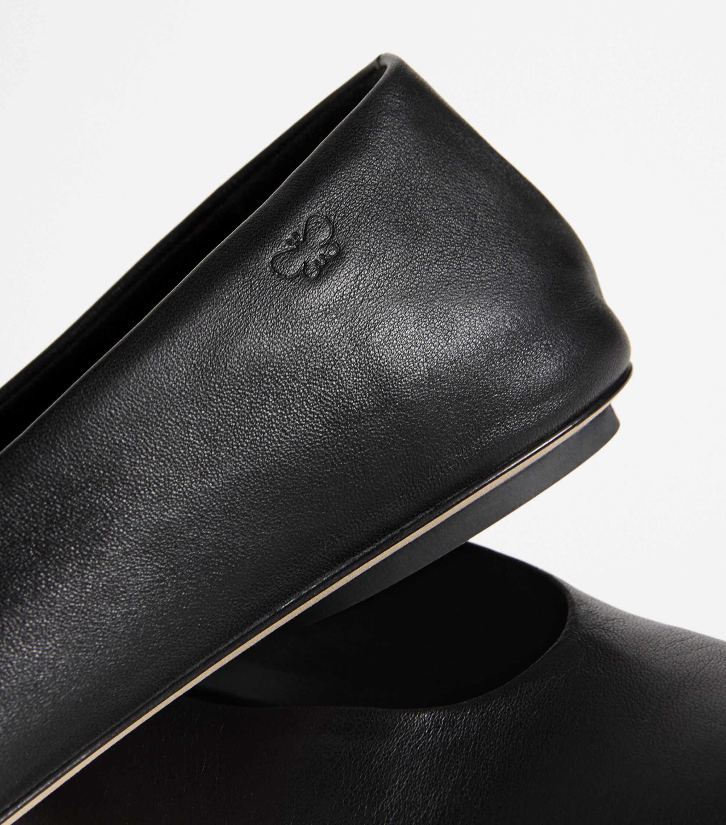 Leather Todi Ballet Flats BLACK Image 7