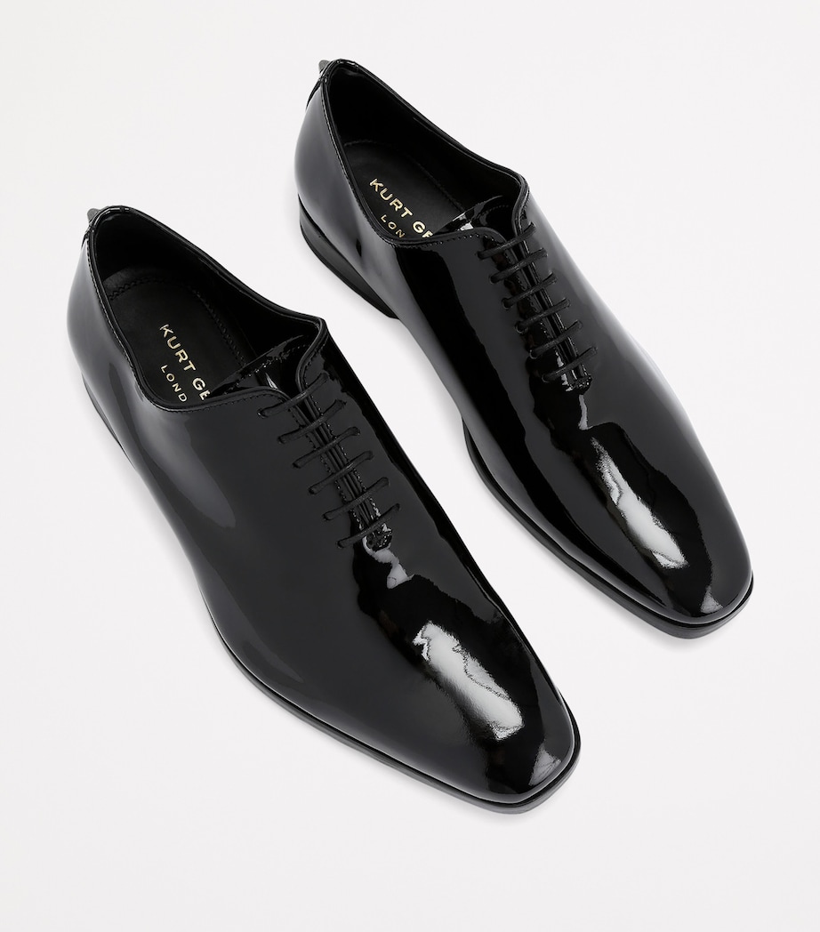 Kurt Geiger London Patent Leather Logan Oxford Shoes Black Image 4