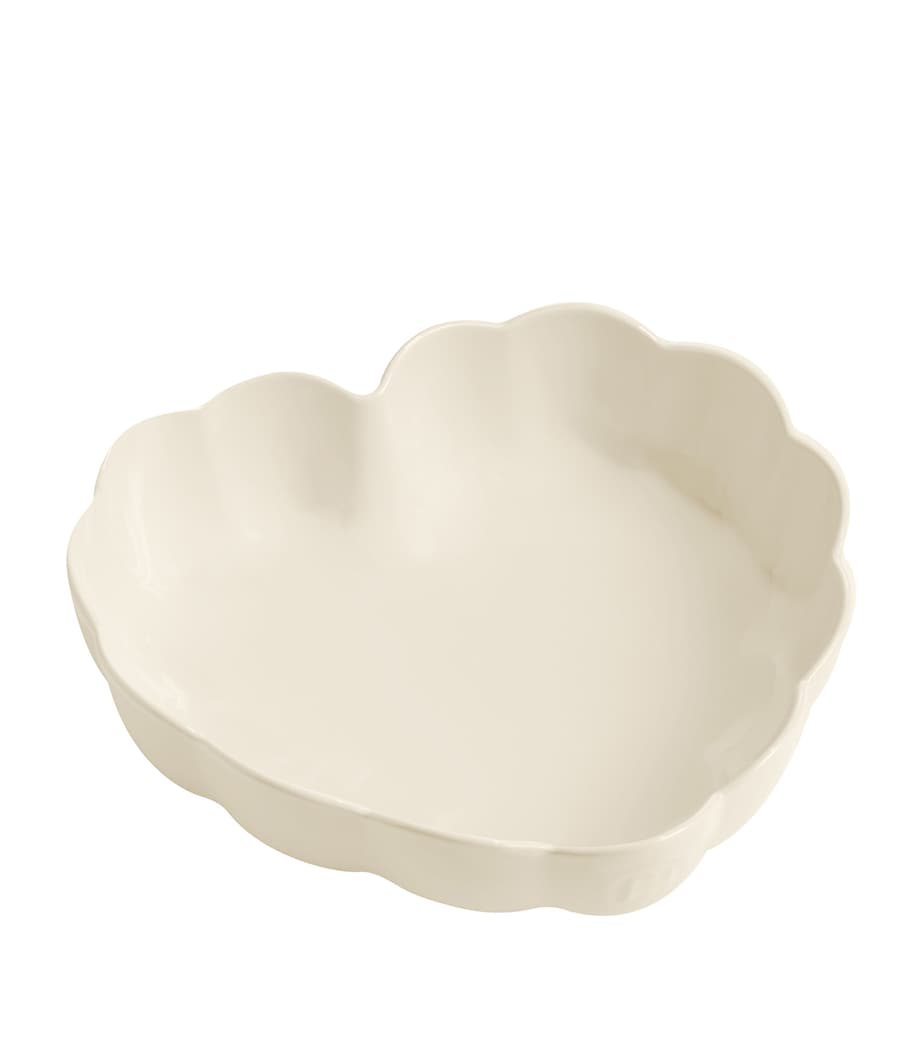 Ceramic Madeleine Heart-Shaped Baking Dish (26.5cm) CREAM Image 1