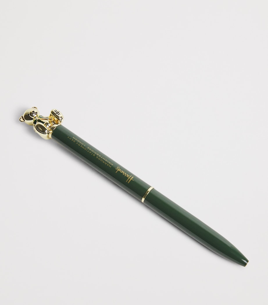 Harrods Henry Bear Pen Green Image 2