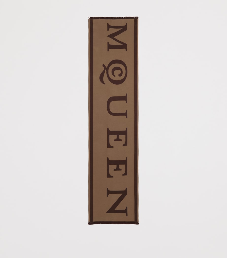 Wool Reversible Logo Scarf 9873 Image 3