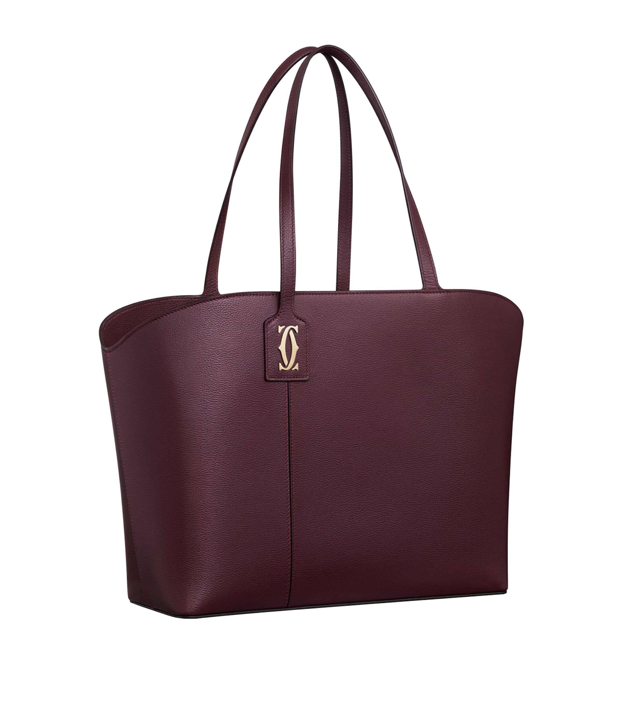 Cartier Purple Calfskin C de Cartier Tote Bag | Harrods UK