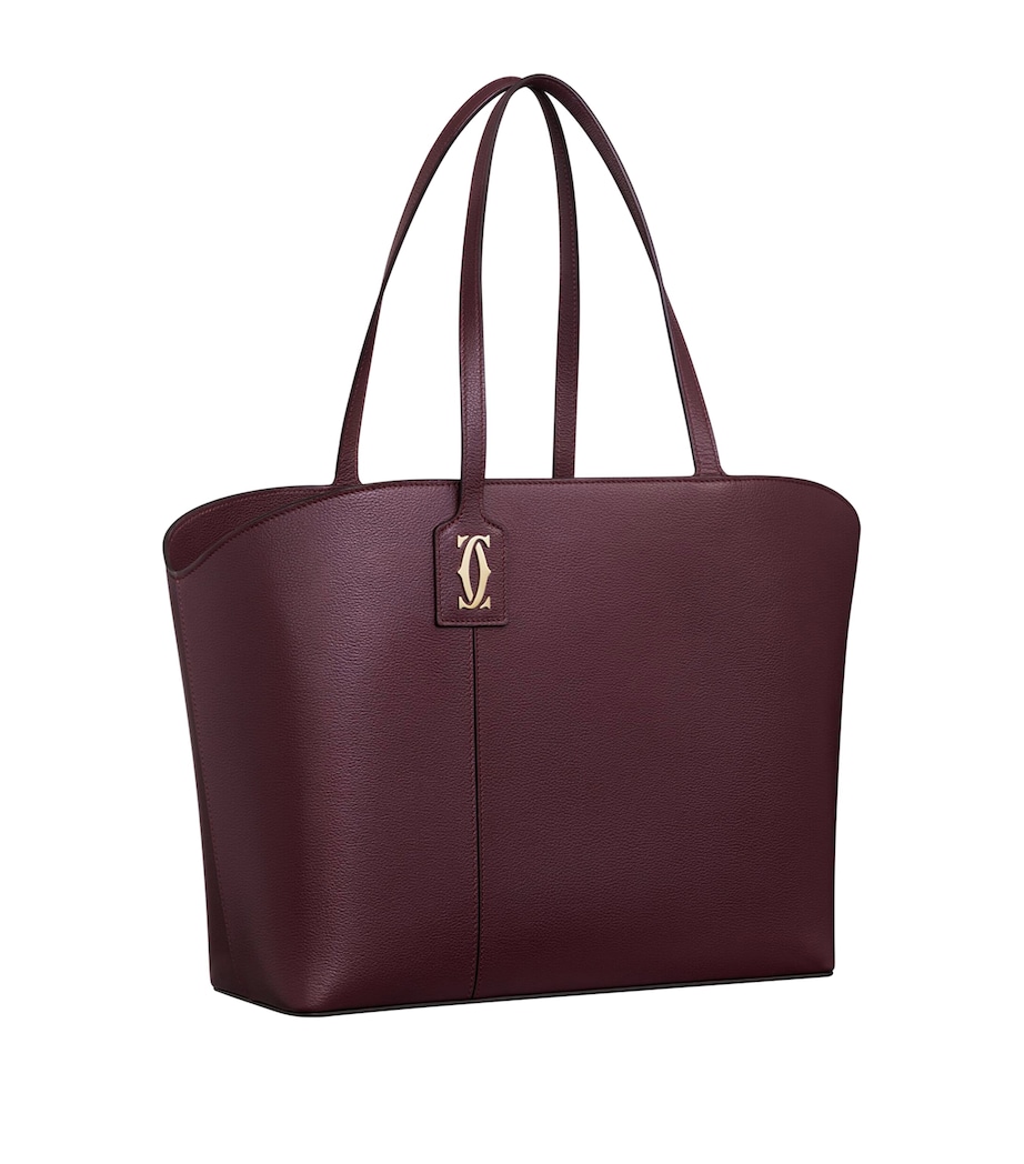 Calfskin C de Cartier Tote Bag PLUM Image 1