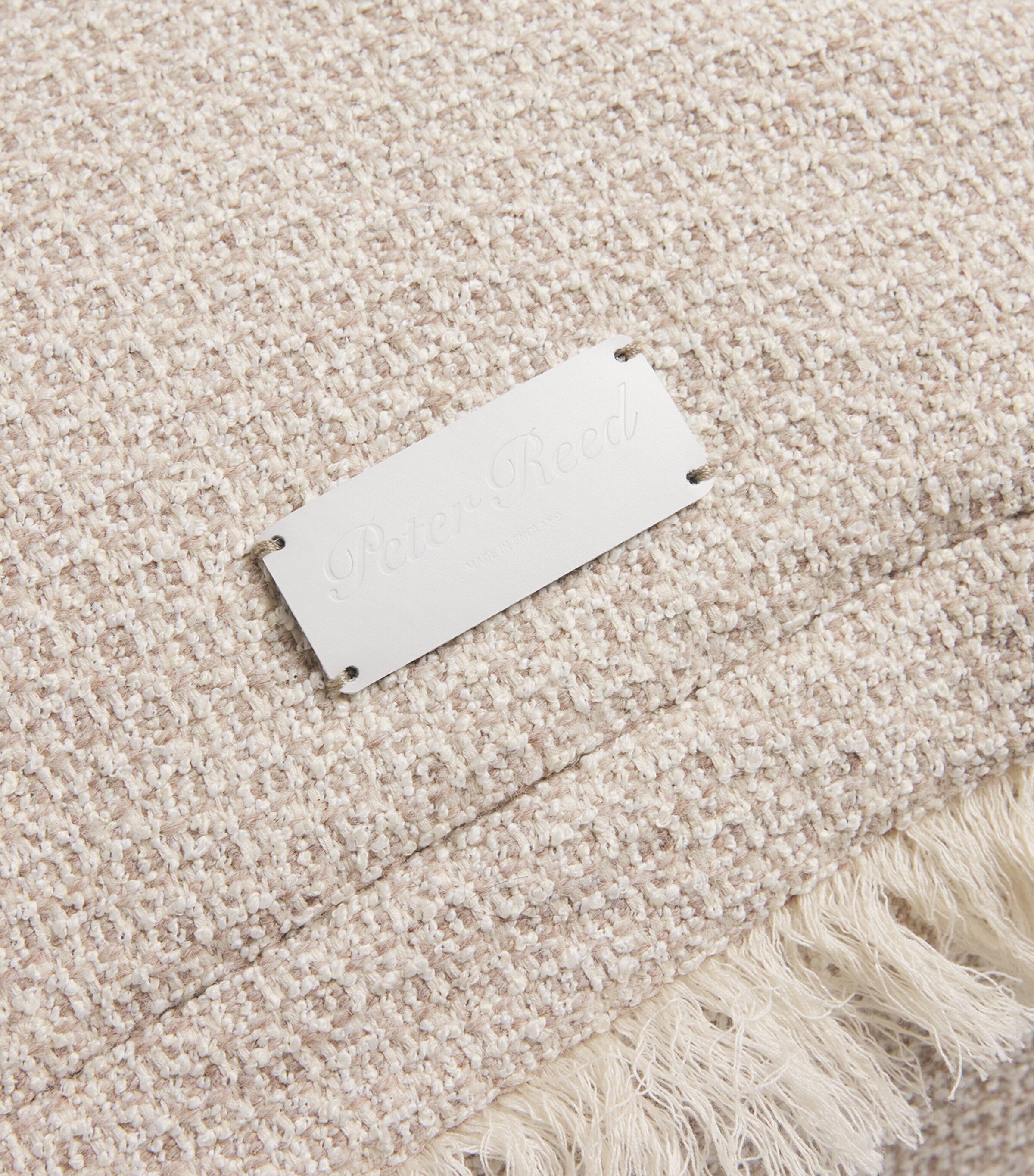 Textured Fringe Torcello Cushion (50cm x 50cm) NEUTRAL Image 3