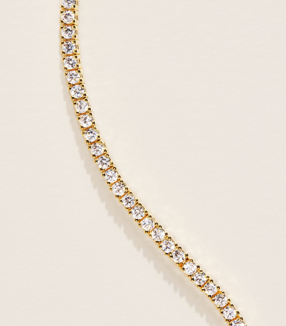 Nialaya Jewelry Mini Gold-Plated Tennis Bracelet Image 4