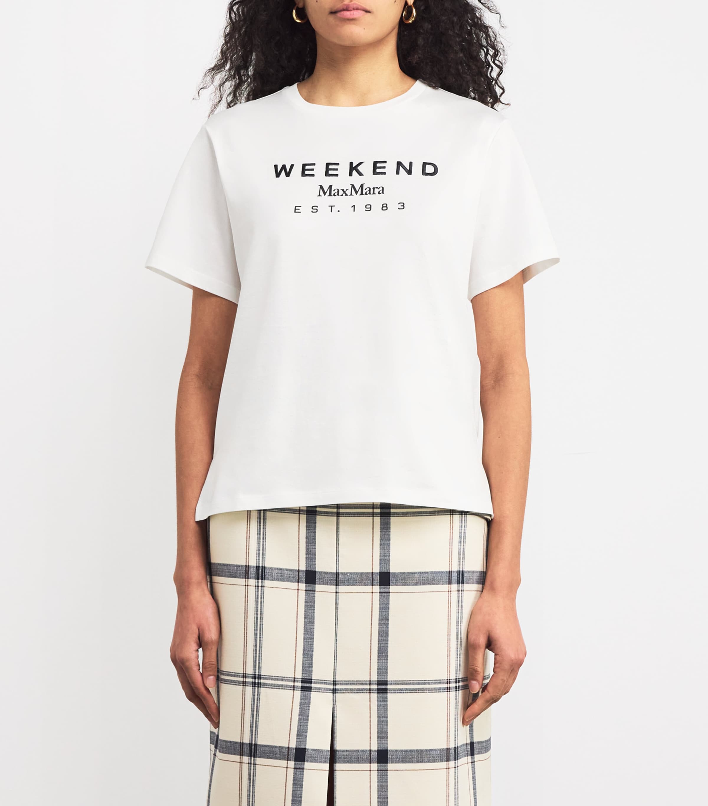 Cotton Logo T-Shirt WHITE Image 3