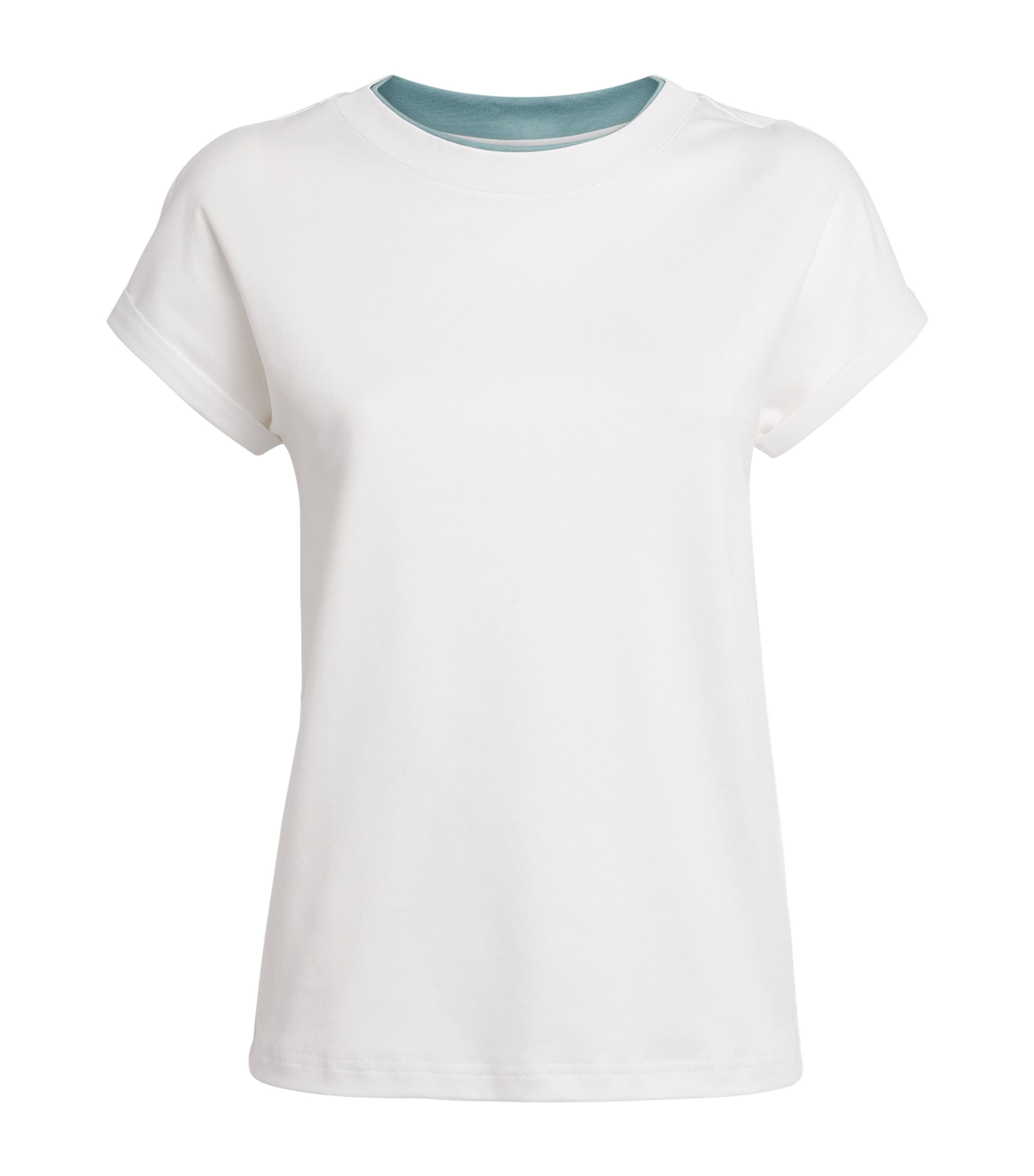 Eleventy Cotton Layered T-shirt In White