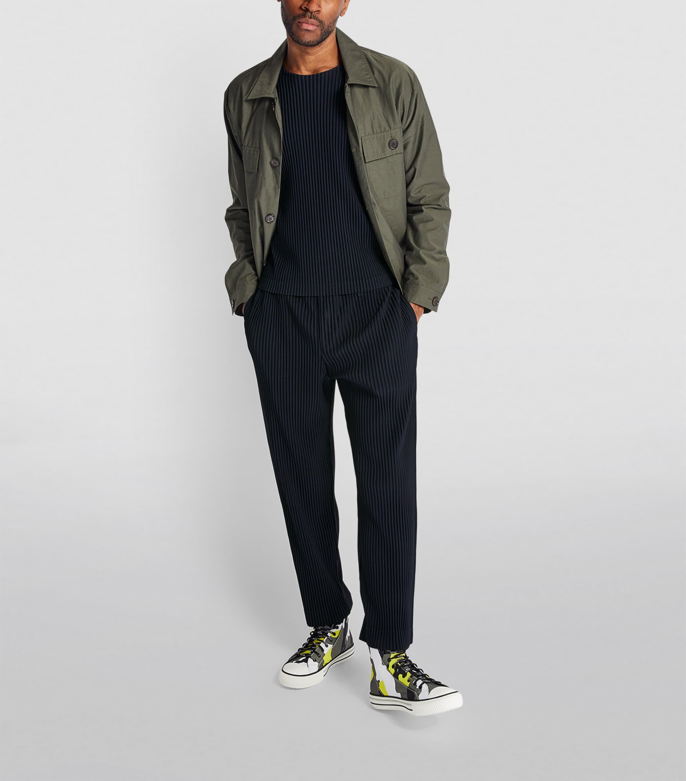 Pleated T-Shirt 75 NAVY Image 2