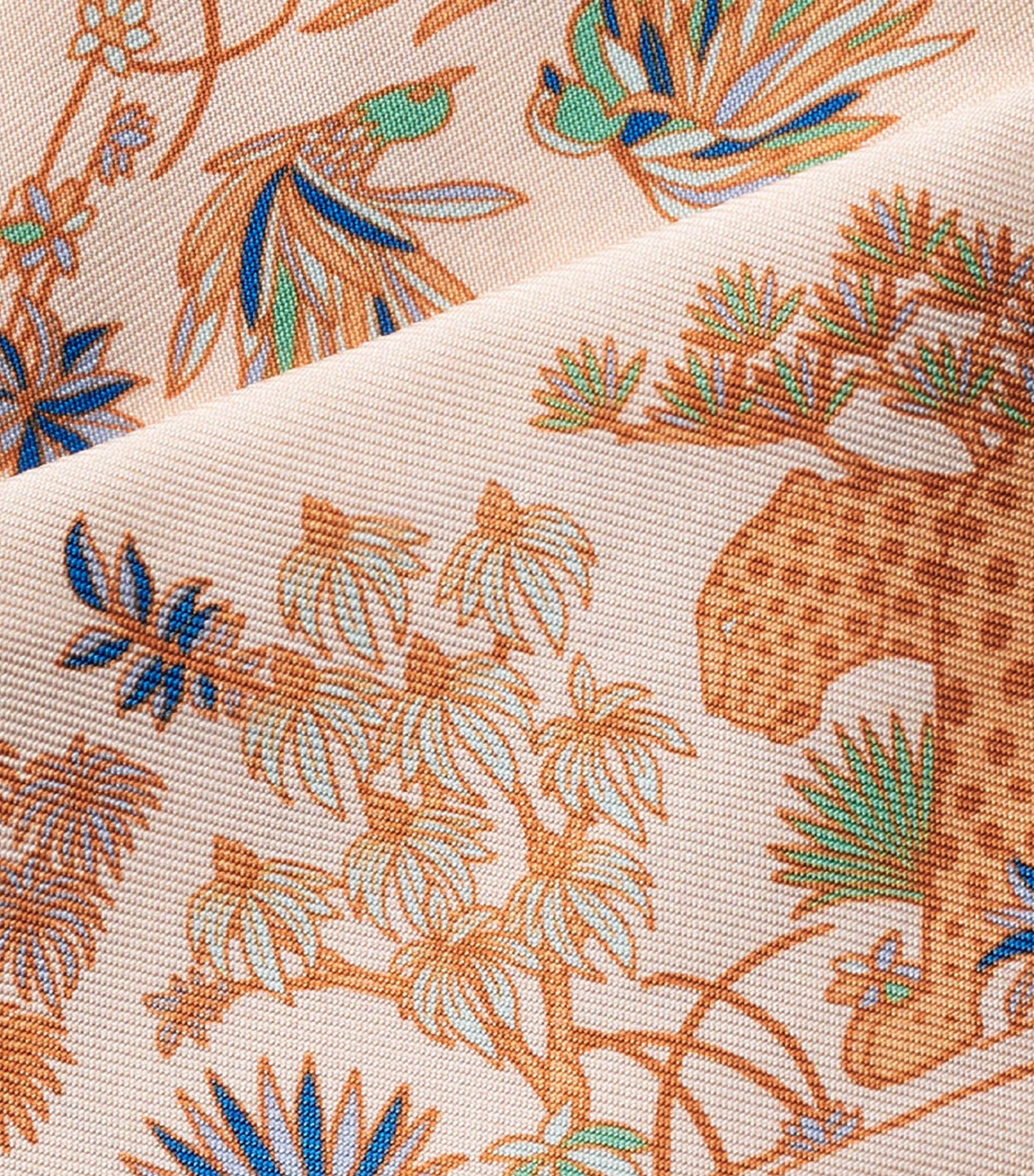 Cartier Silk Panthère Fauna and Flora Scarf Beige Image 3