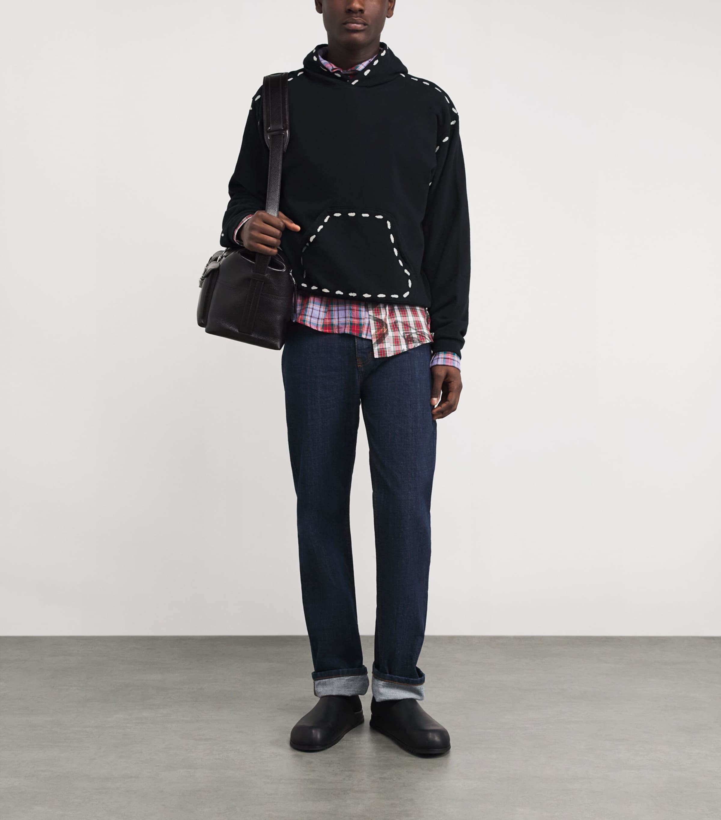 Oversized Marionette Hoodie BLACK Image 2