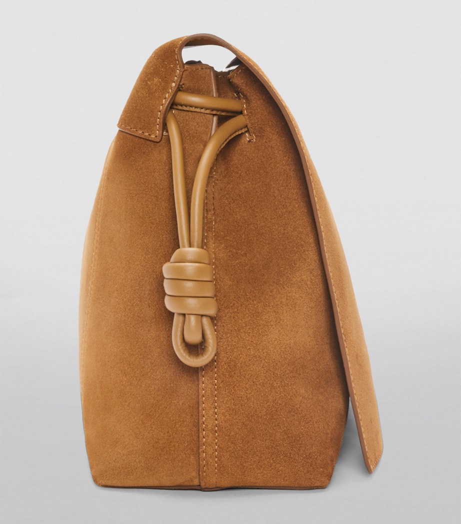 Suede Flamenco Satchel TOBACCO Image 5