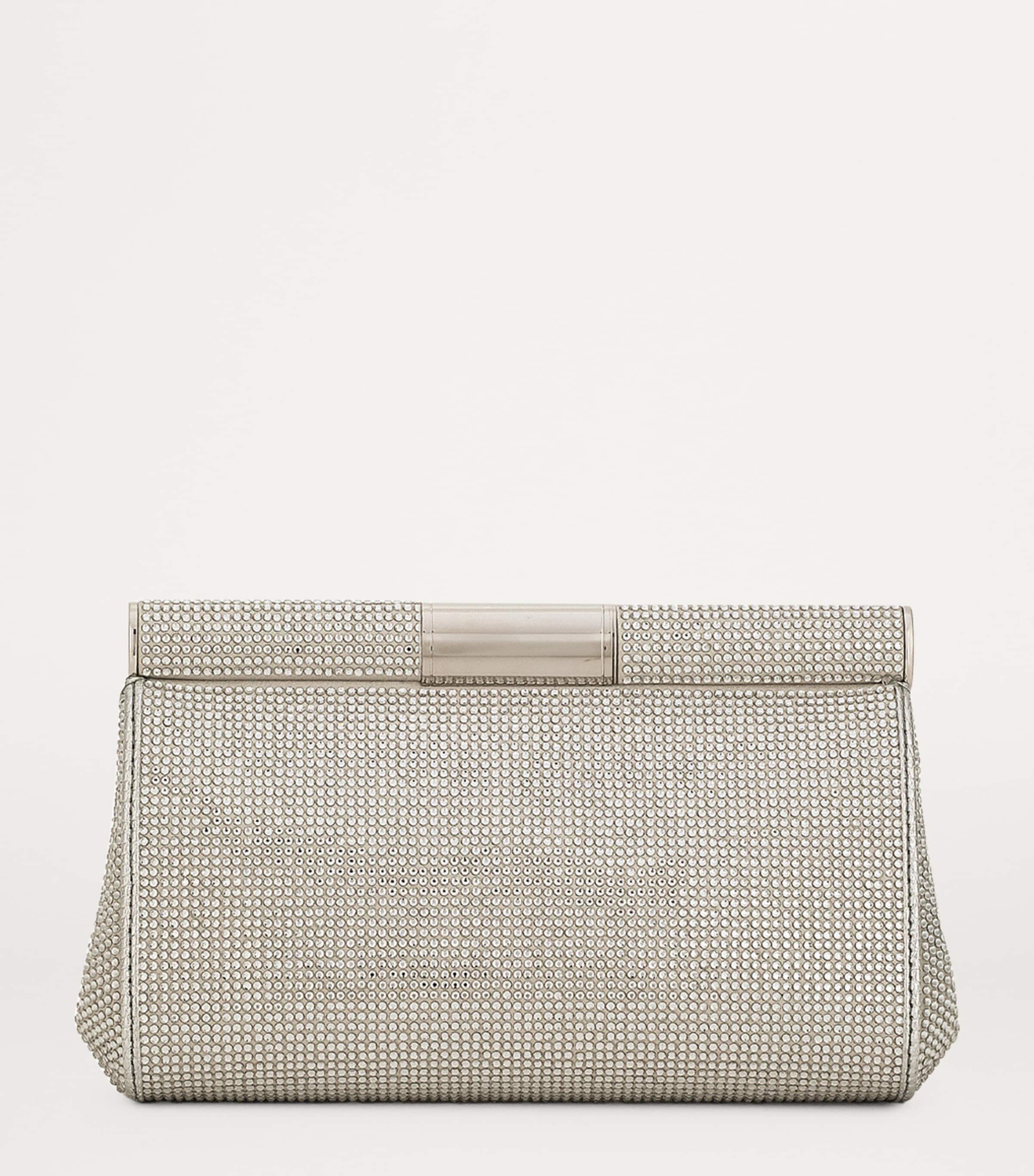 Small Marlene Clutch Bag 80702-PEARL GREY Image 3