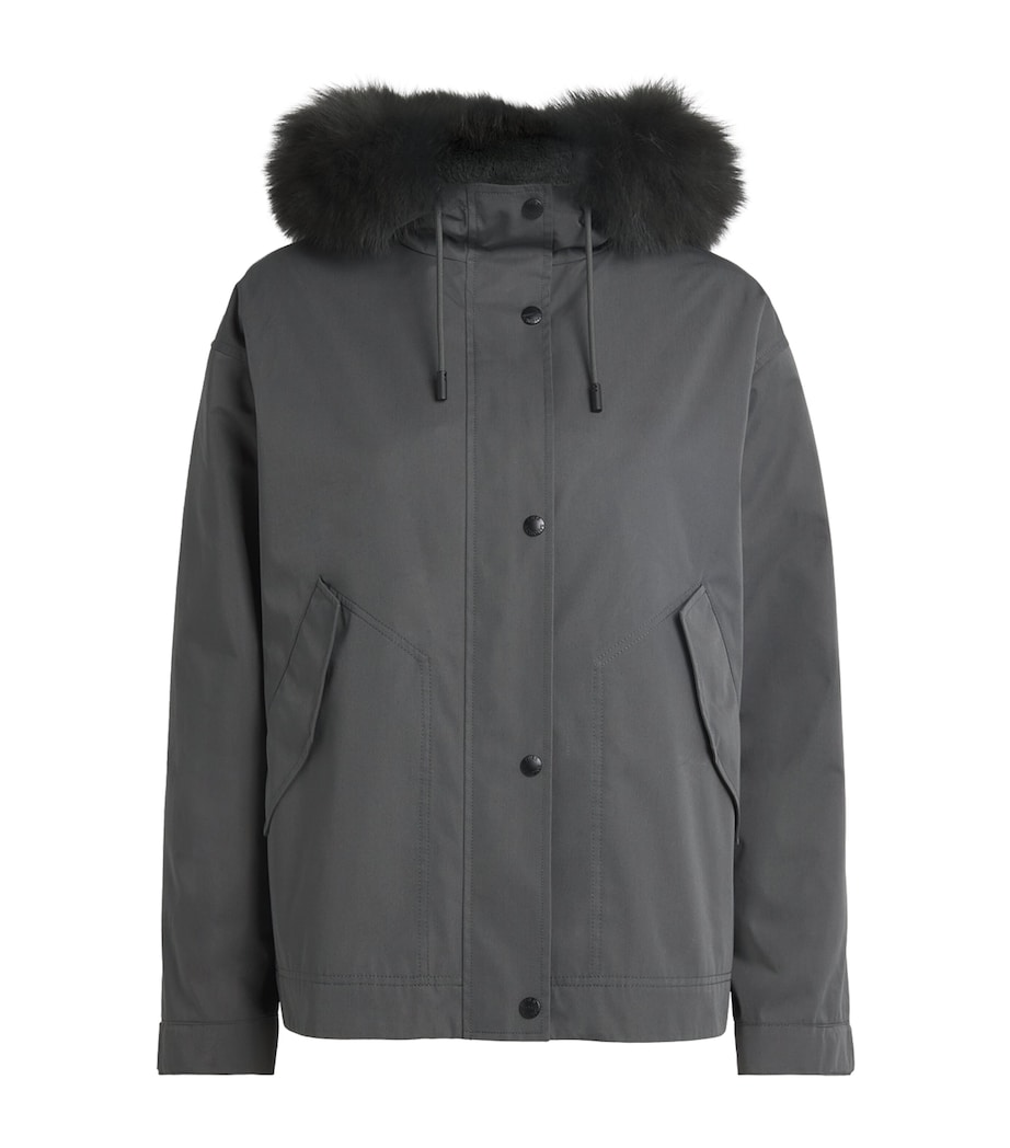 Waterproof Fur-Trim Parka Coat A2185 Image 1