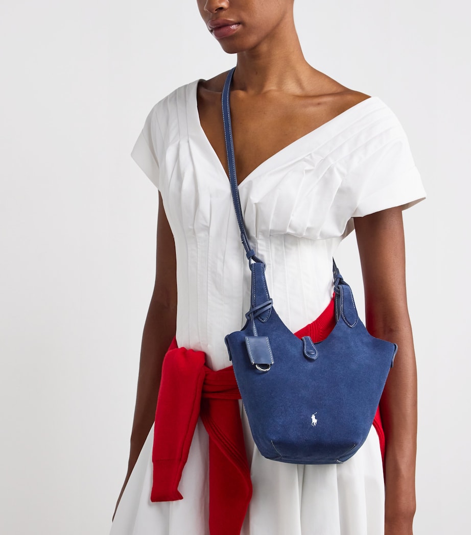 Small Suede Polo Play Cross-Body Bag DARK JEAN Image 5