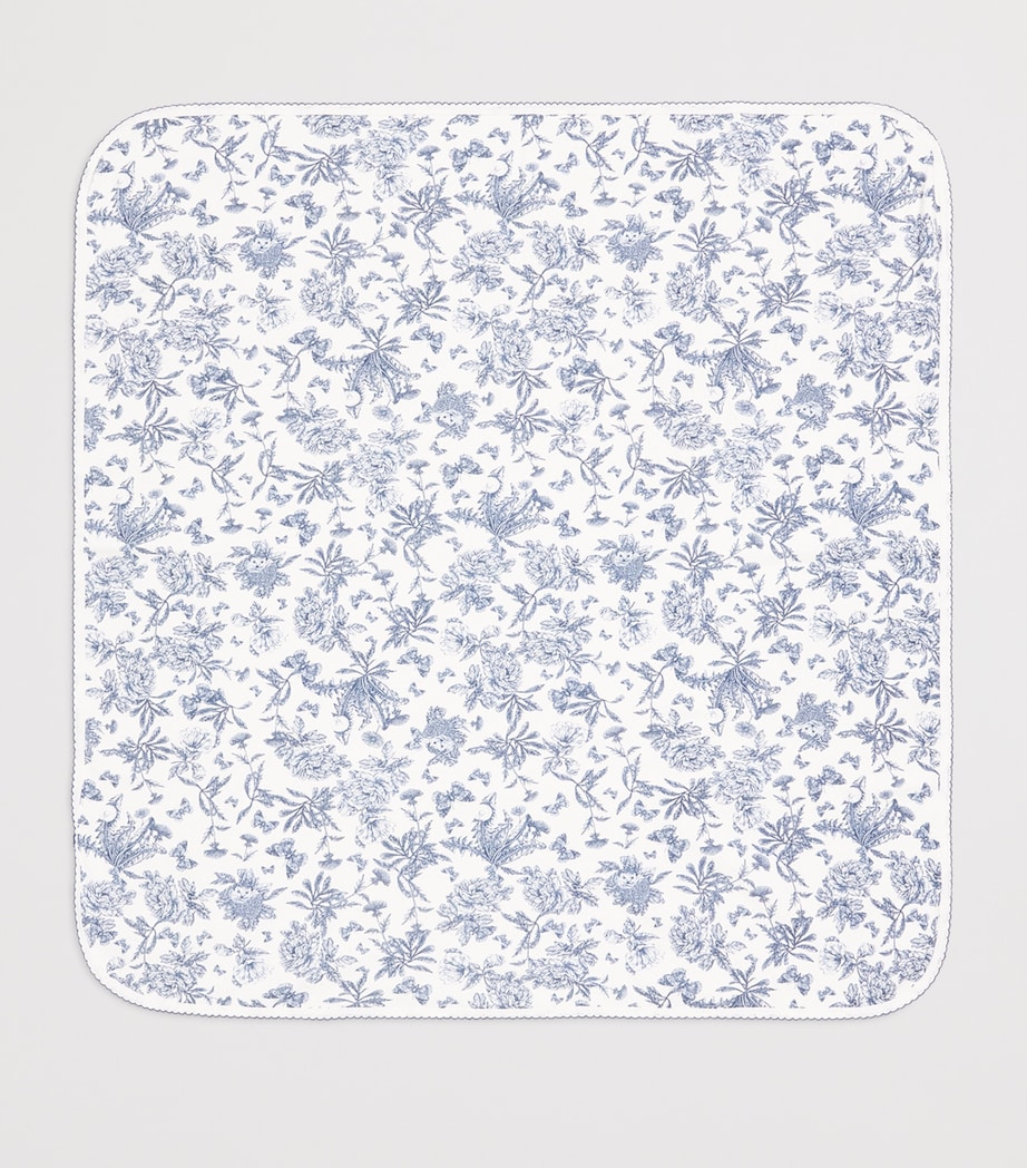 Tartine et Chocolat Cotton Toile de Jouy Blanket Image 2