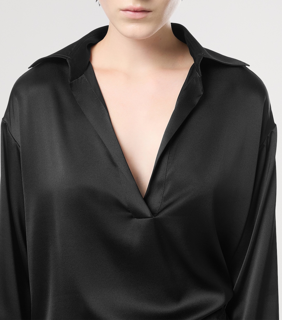 TOM FORD Womens Silk-Blend Blouse Naa Image 5
