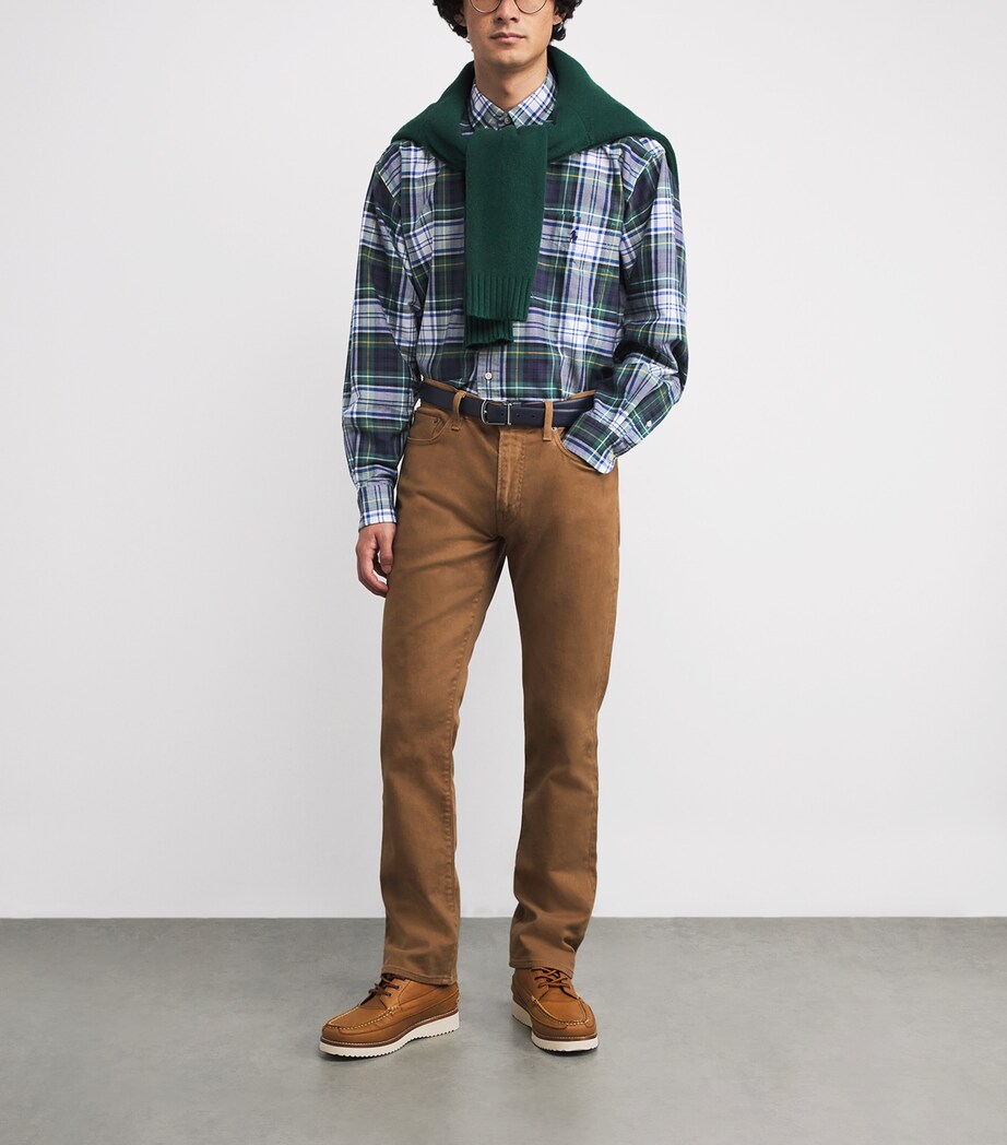 Cotton Check Oxford Shirt WHITE Image 2