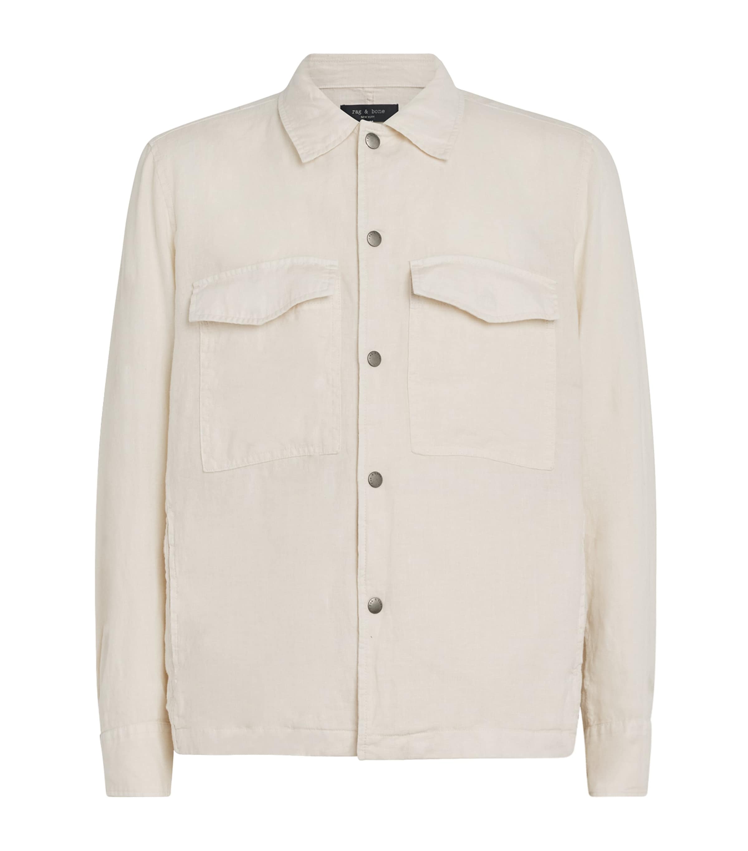 Rag & Bone Linen Shirt Jacket In Neutral