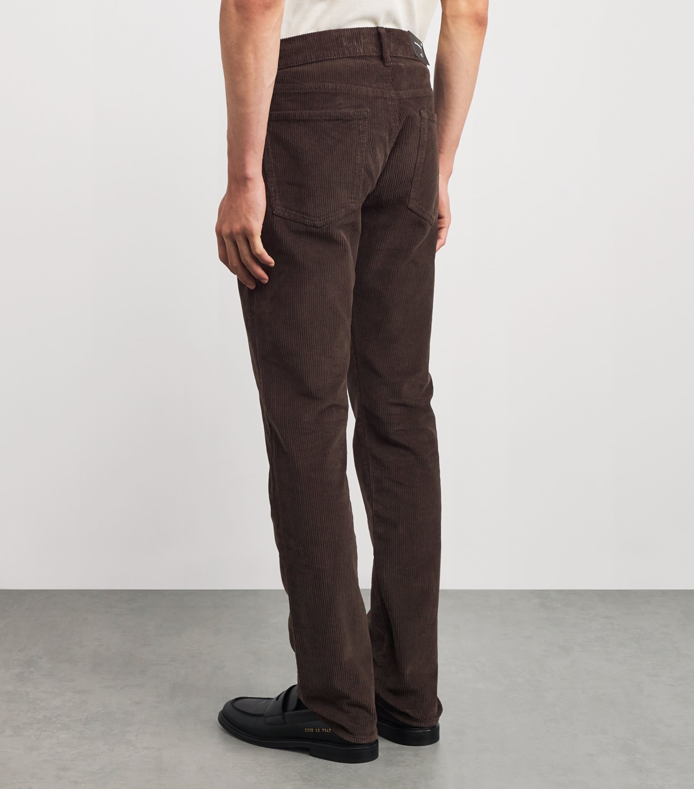 Corduroy Straight Trousers U71LP CORDUROY CFFE Image 4