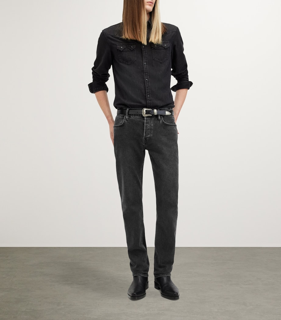Iggy Slim Jeans WASHED BLACK Image 6