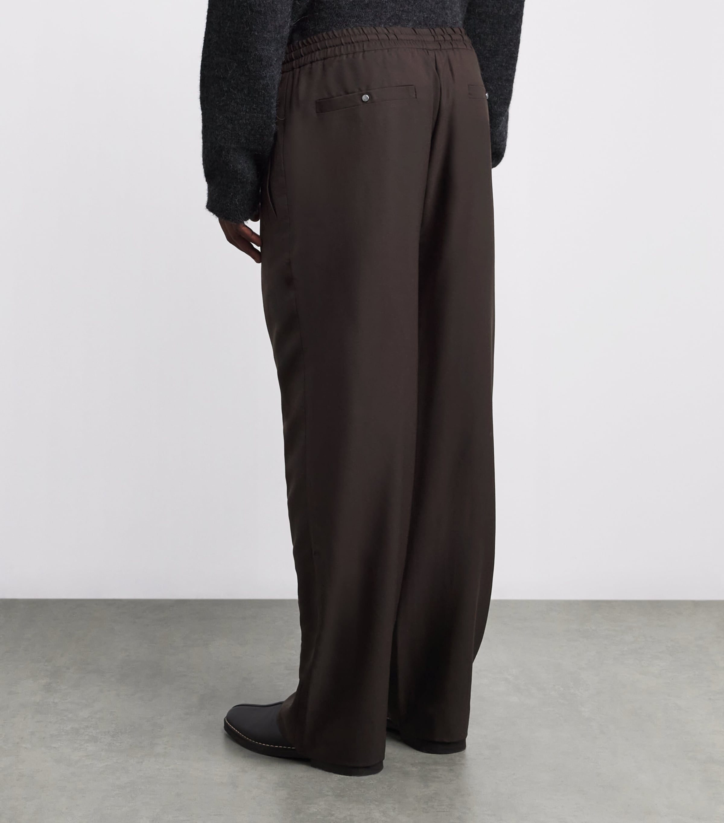 Cashmere Soul Straight Trousers BROWN/BLACK SUNSTONE Image 4