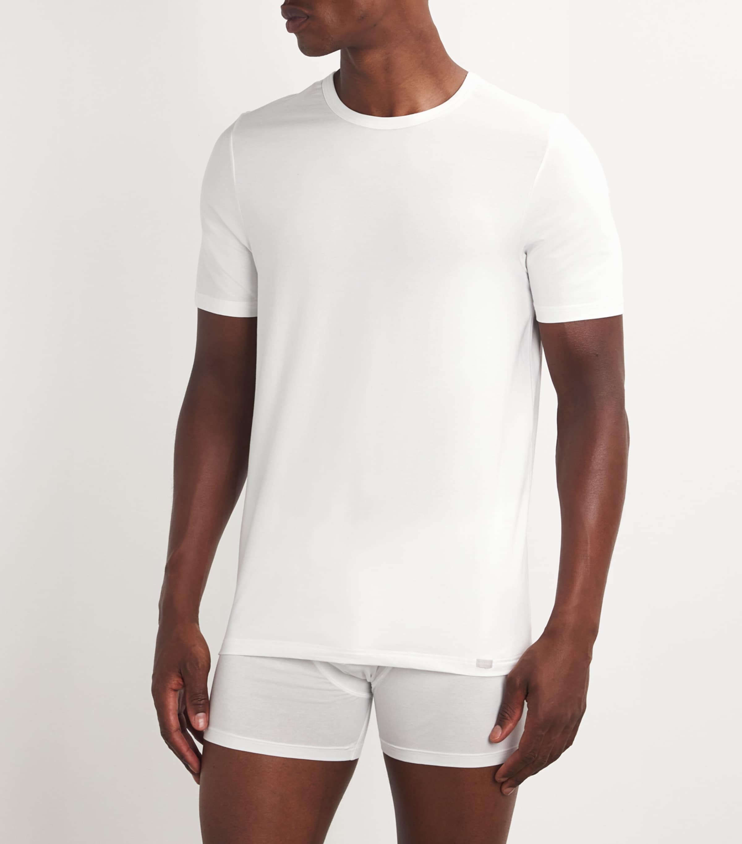 Cotton T-Shirts (Pack of 2) 0101/WHITE Image 2