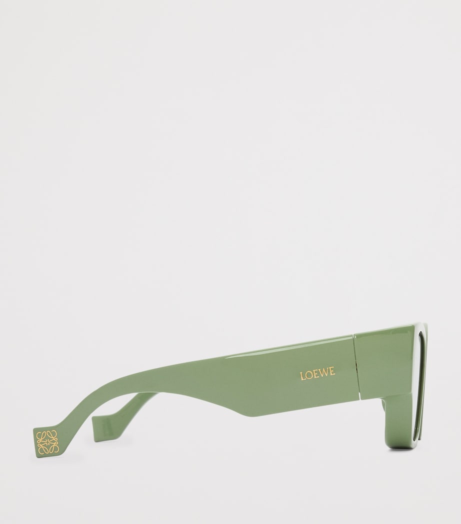 x Paula's Ibiza Front Lenses Square Sunglasses GREY GREEN Image 3