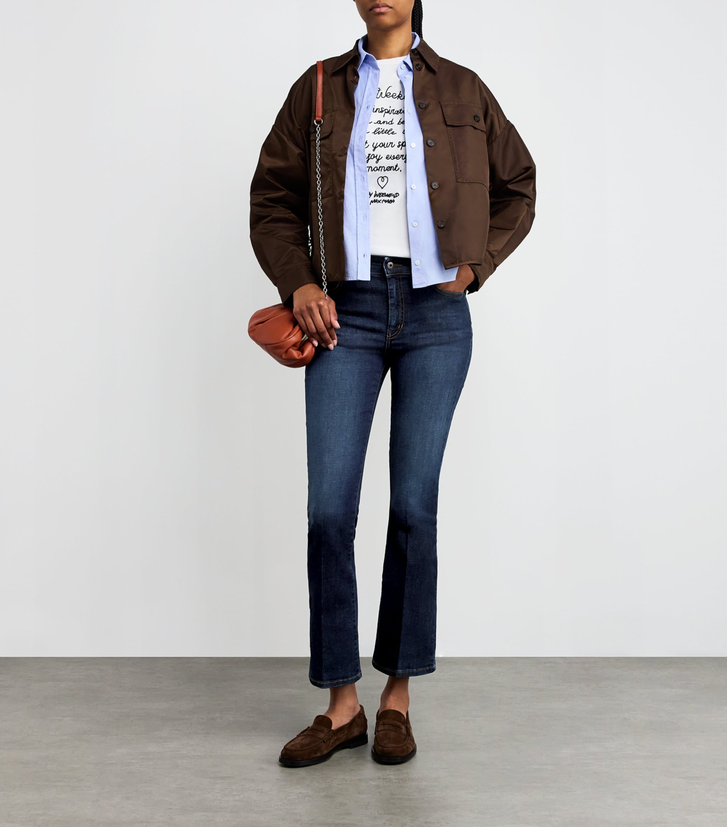 Slim Cropped Jeans NAVY Image 2